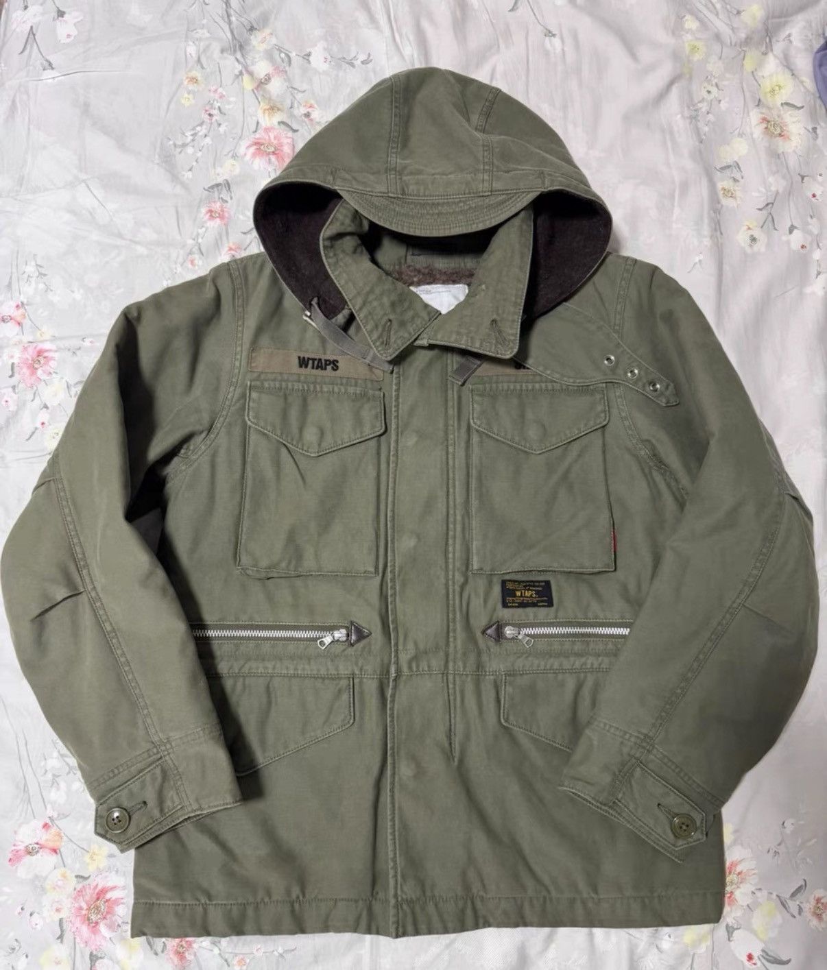 Wtaps WTAPS 14AW Alpaca wool-lined military M65 hooded jacket Size US S / EU 44-46 / 1 - 2 Thumbnail