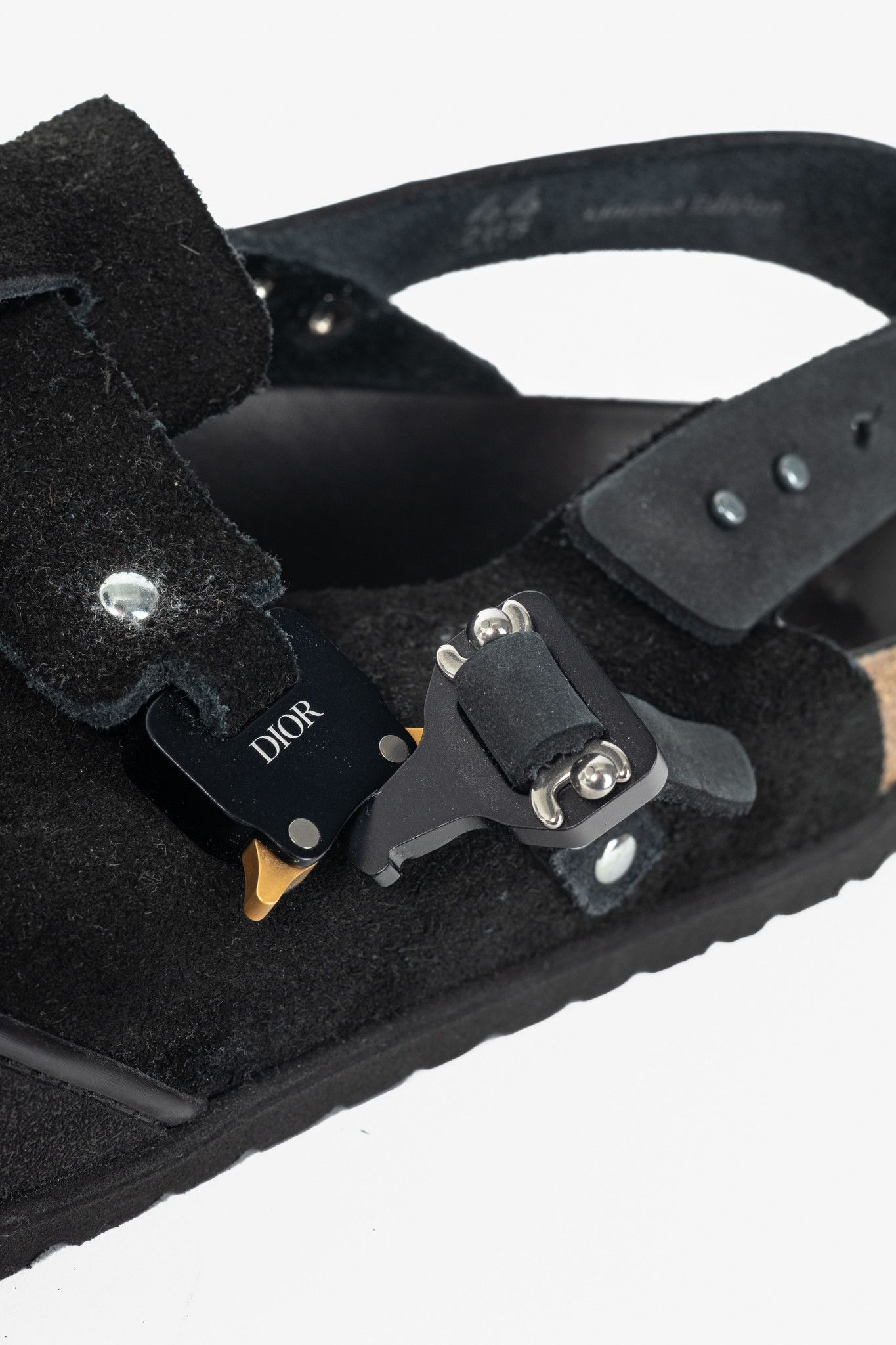 Birkenstock × Dior Dior x Birkenstock Tokio Nubuck Calfskin Leather Slippers Size US 11 / EU 44 - 8 Thumbnail