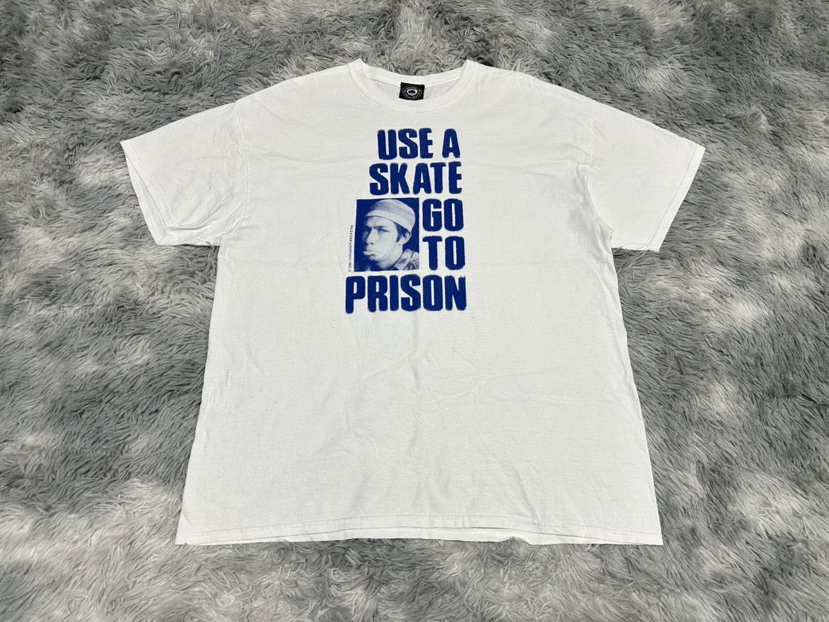 Thrasher 🔥Y2K Vintage Thrasher Shirt Use A Skate Go To Prison Re 1989 Size US XL / EU 56 / 4 - 2 Thumbnail