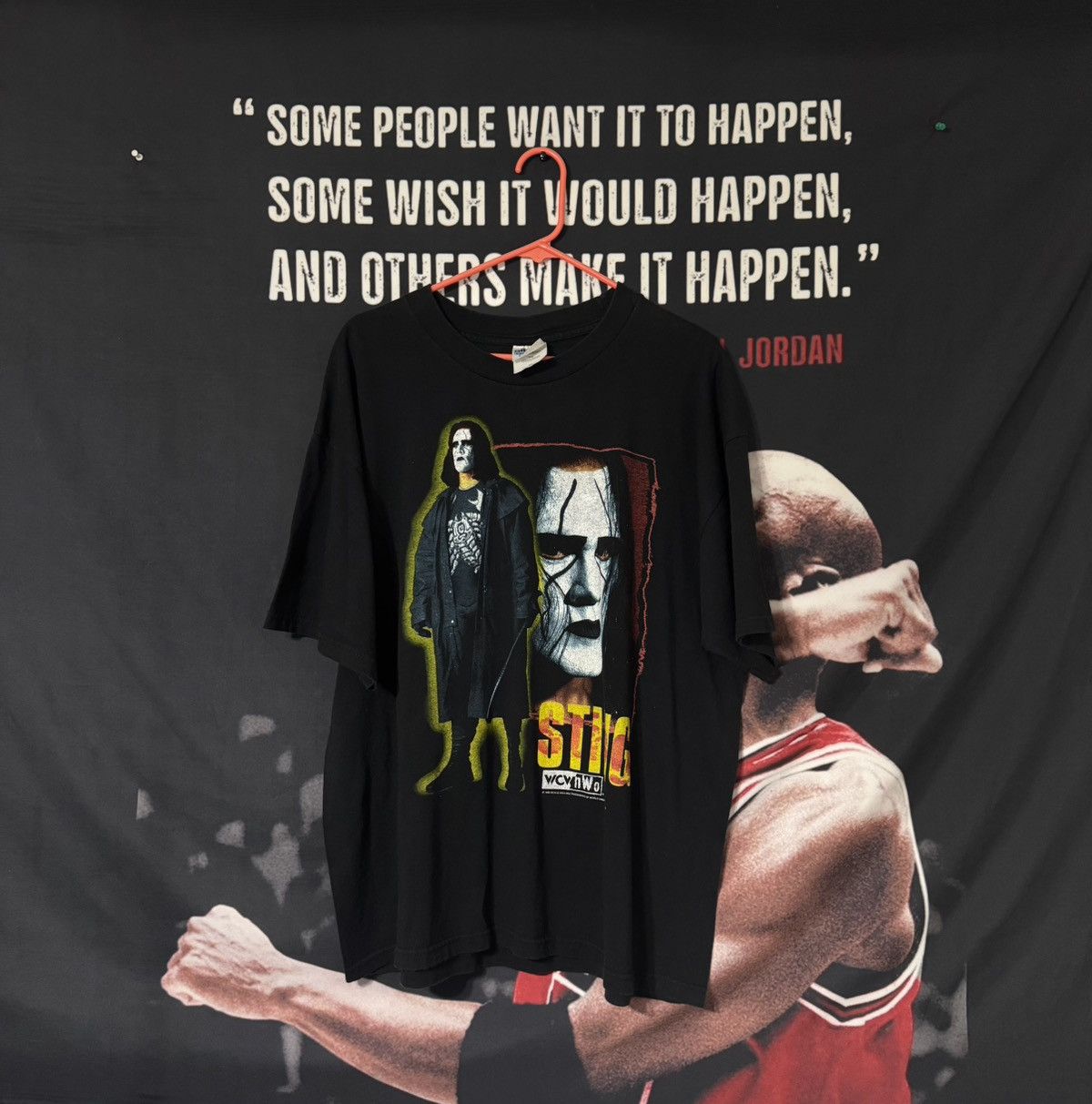 Vintage × WCW/nWo × WWF Vintage 1998 WCW Sting Scorpion T-Shirt Size US XL / EU 56 / 4 - 1 Thumbnail