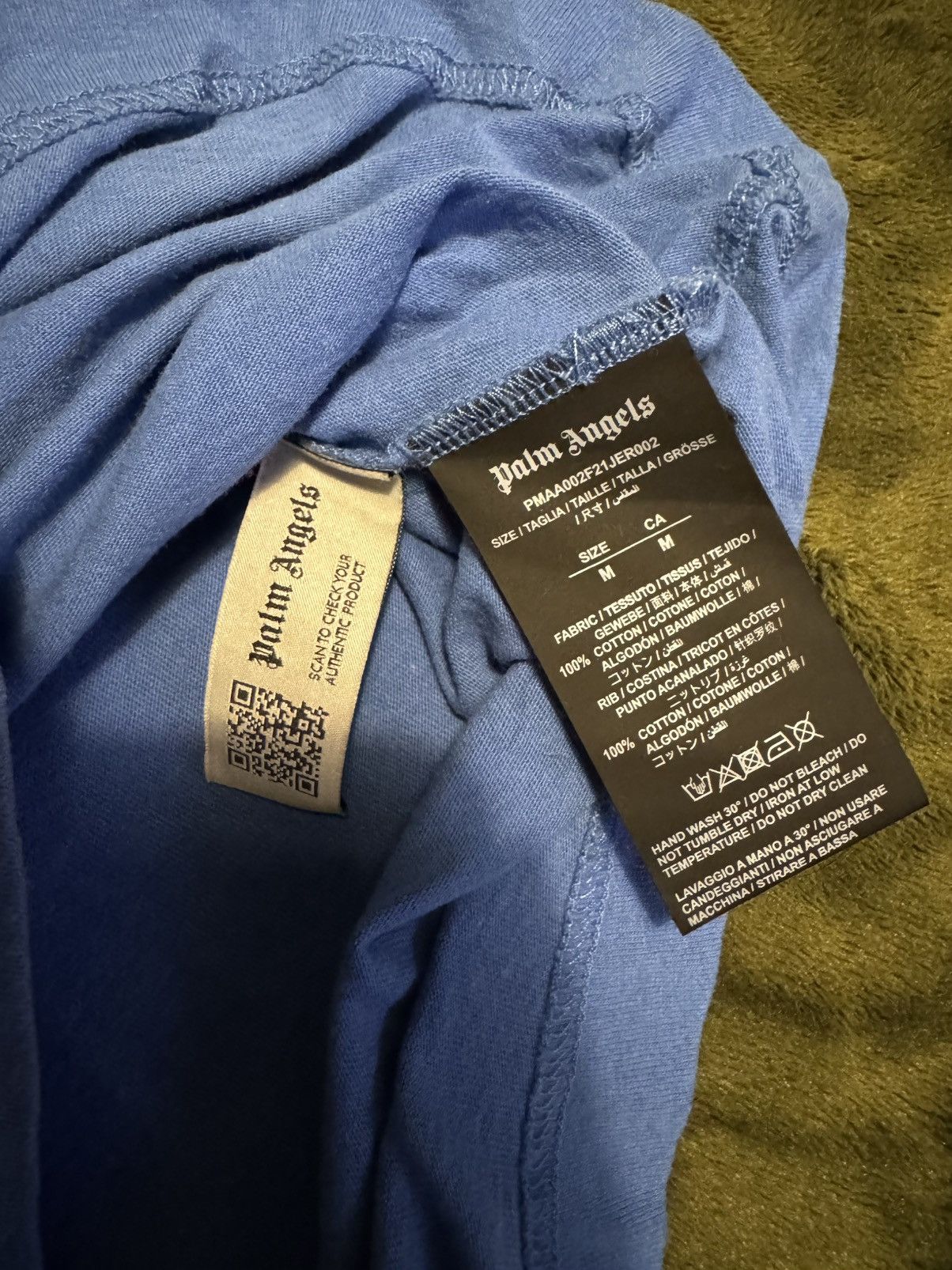 Palm Angels Palm Angels, Baggy Blue Tee Shirt Size US M / EU 48-50 / 2 - 3 Thumbnail