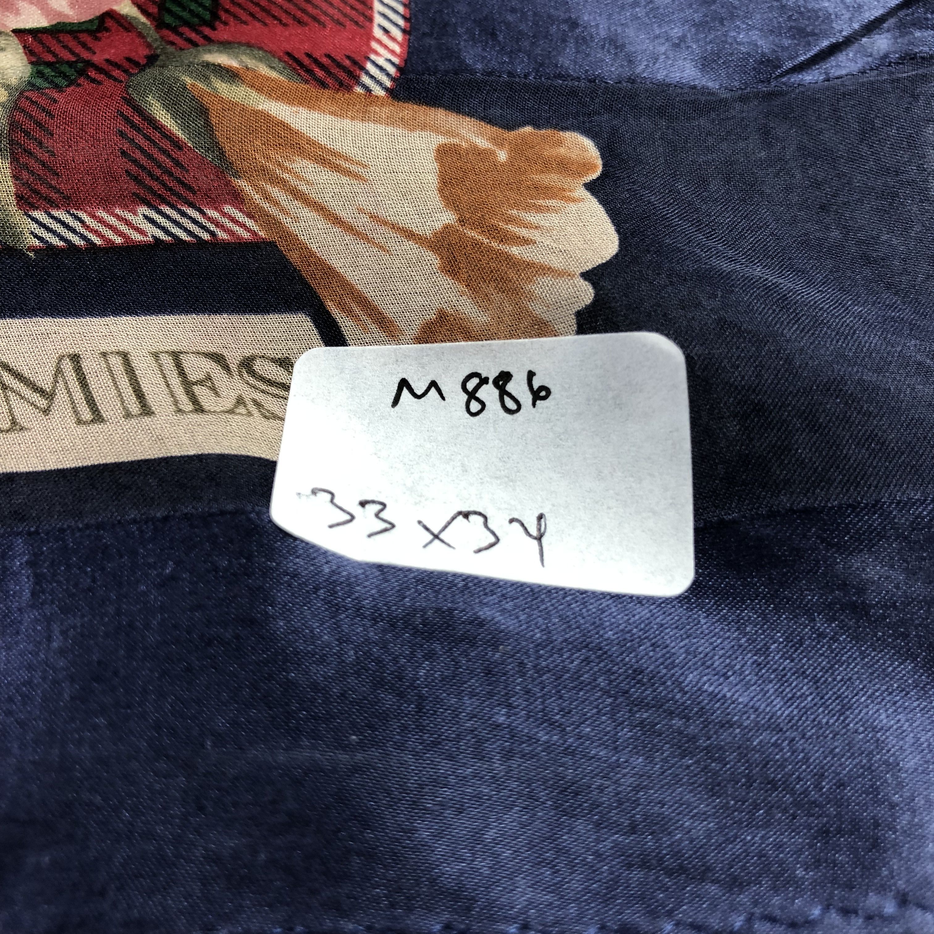 Hardy Amies Hardy Amies Floral Silk Scarf M886 Size ONE SIZE - 8 Thumbnail