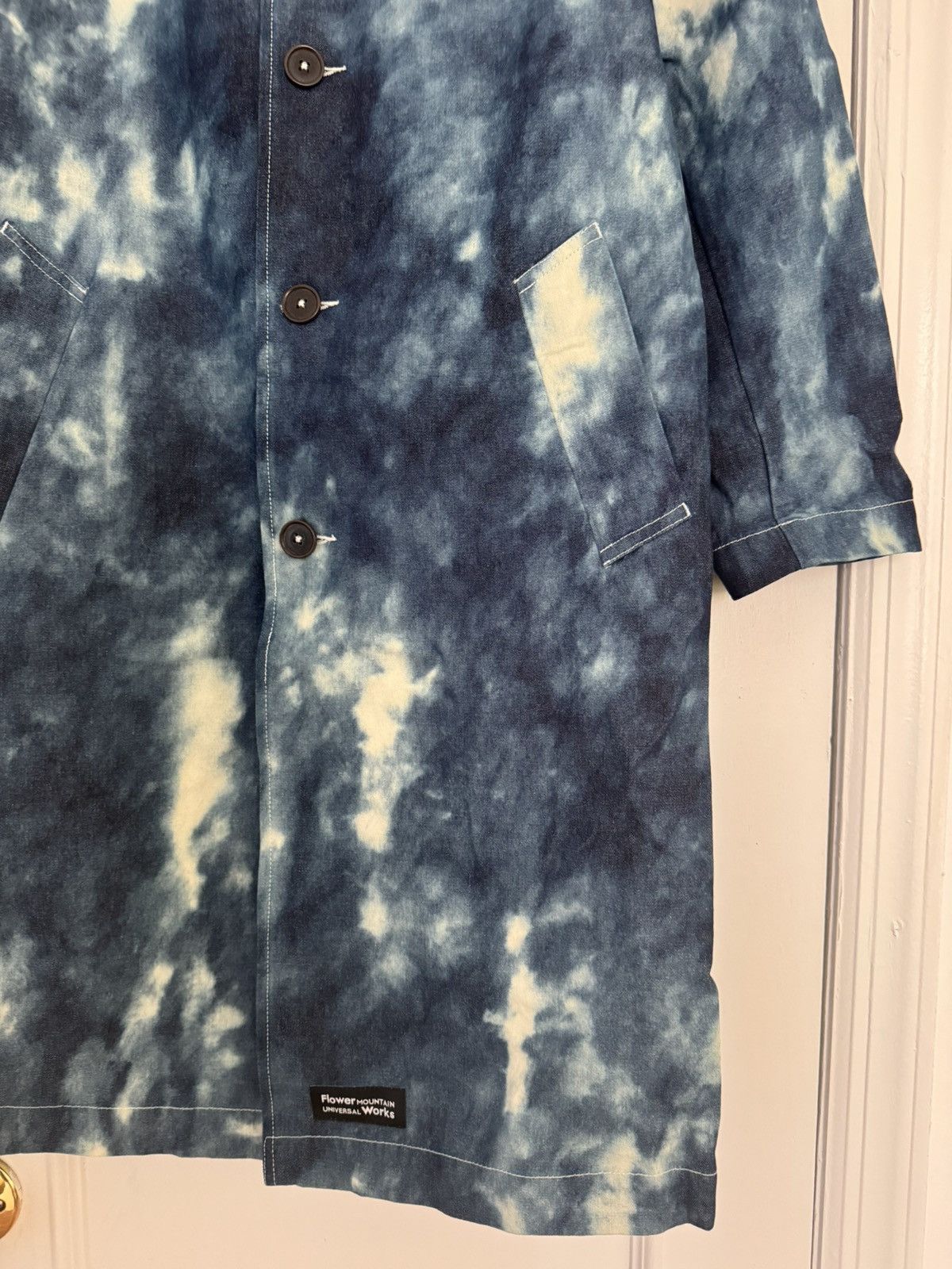 Universal Works Universal Works Long Swing Coat in Indigo Cloud Denim XS NWT Size US XS / EU 42 / 0 - 7 Thumbnail