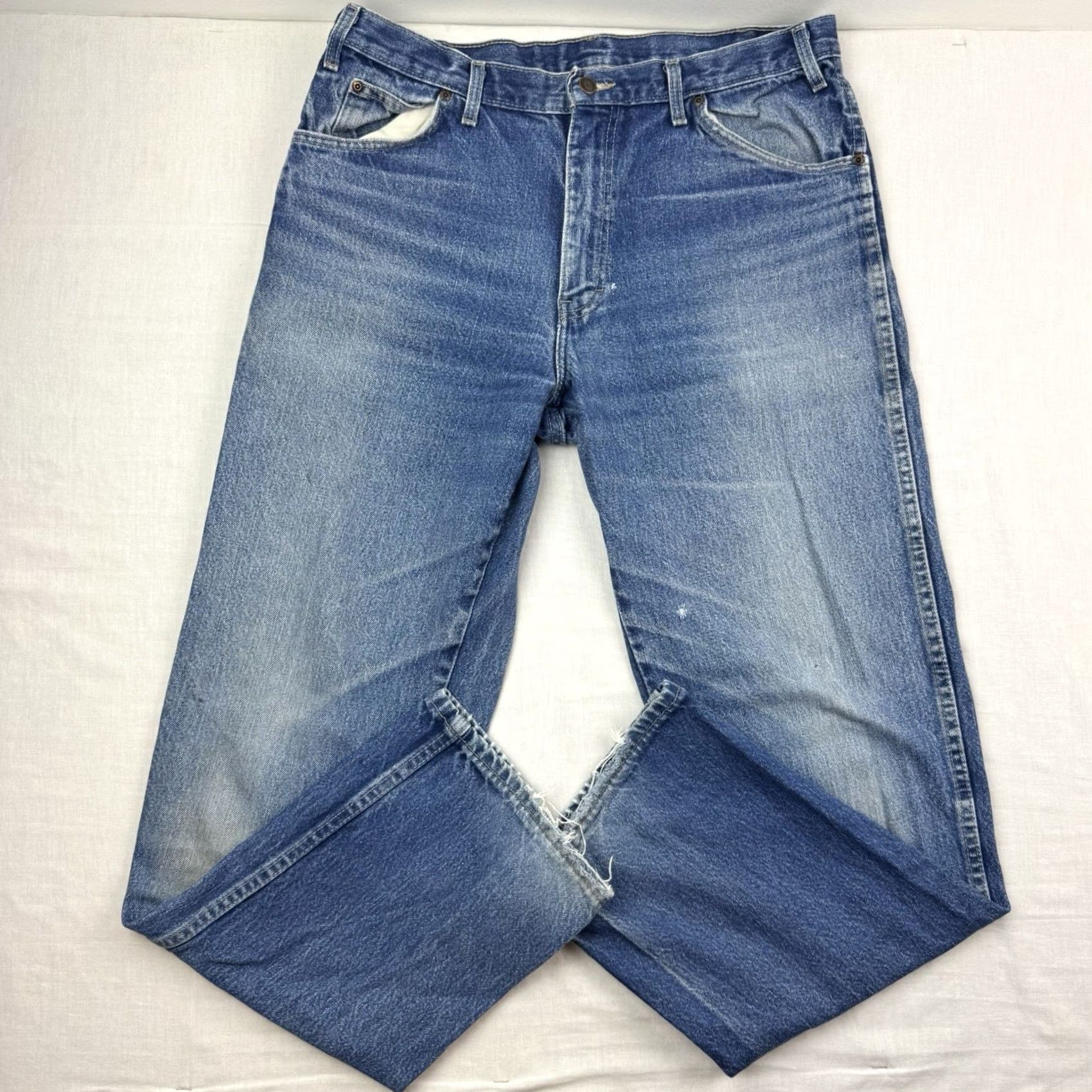 Dickies VINTAGE Dickies Jeans Adult 36x34 Relaxed Fit Faded Worn Workwear Hipster Y2K Blue Mens Jeans Size US 36 / EU 52 - 2 Thumbnail