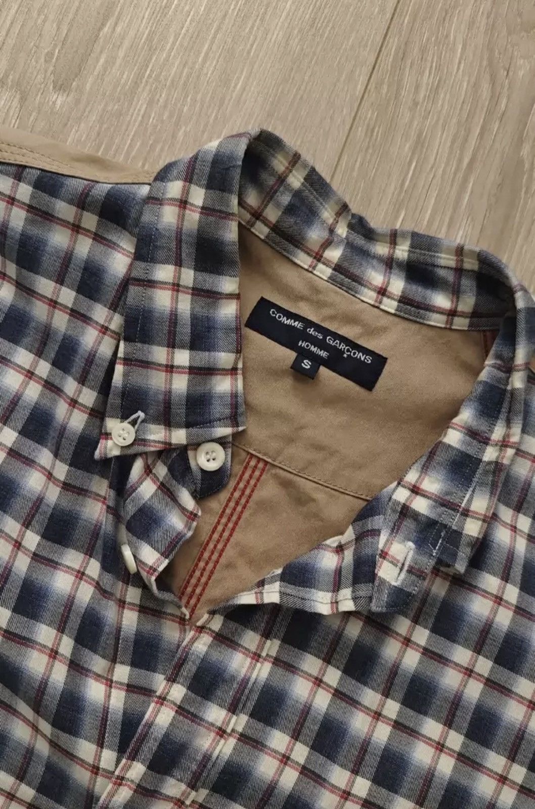 Comme des Garcons Plaid patchwork shirt 2412-Nextarrow Size US S / EU 44-46 / 1 - 4 Thumbnail
