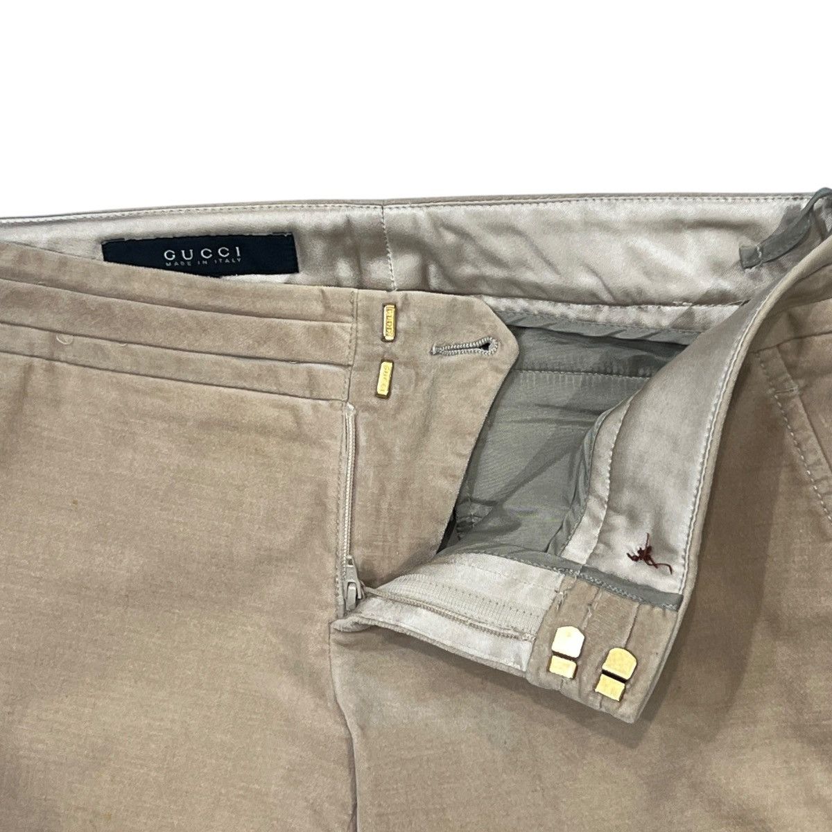 Gucci GUCCI 00's Cotton Velours Bootscut Pants Size 26" / US 2 / IT 38 - 3 Thumbnail
