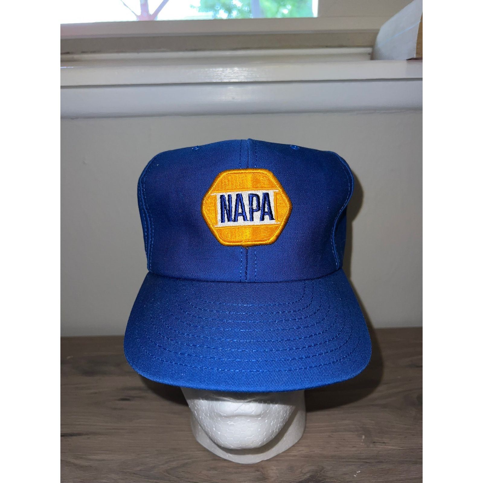 Vintage 80s Vintage Napa Racing Blue Hat Headwear Snapback 1980s OS Size ONE SIZE - 1 Thumbnail