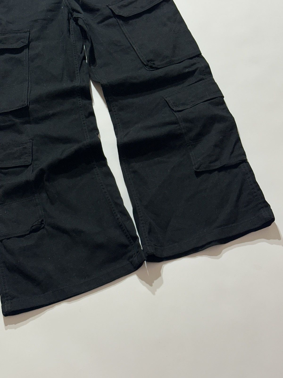 Japanese Brand Black Baggy Multi-Pocket Cargo Pants Size US 32 / EU 48 - 3 Thumbnail