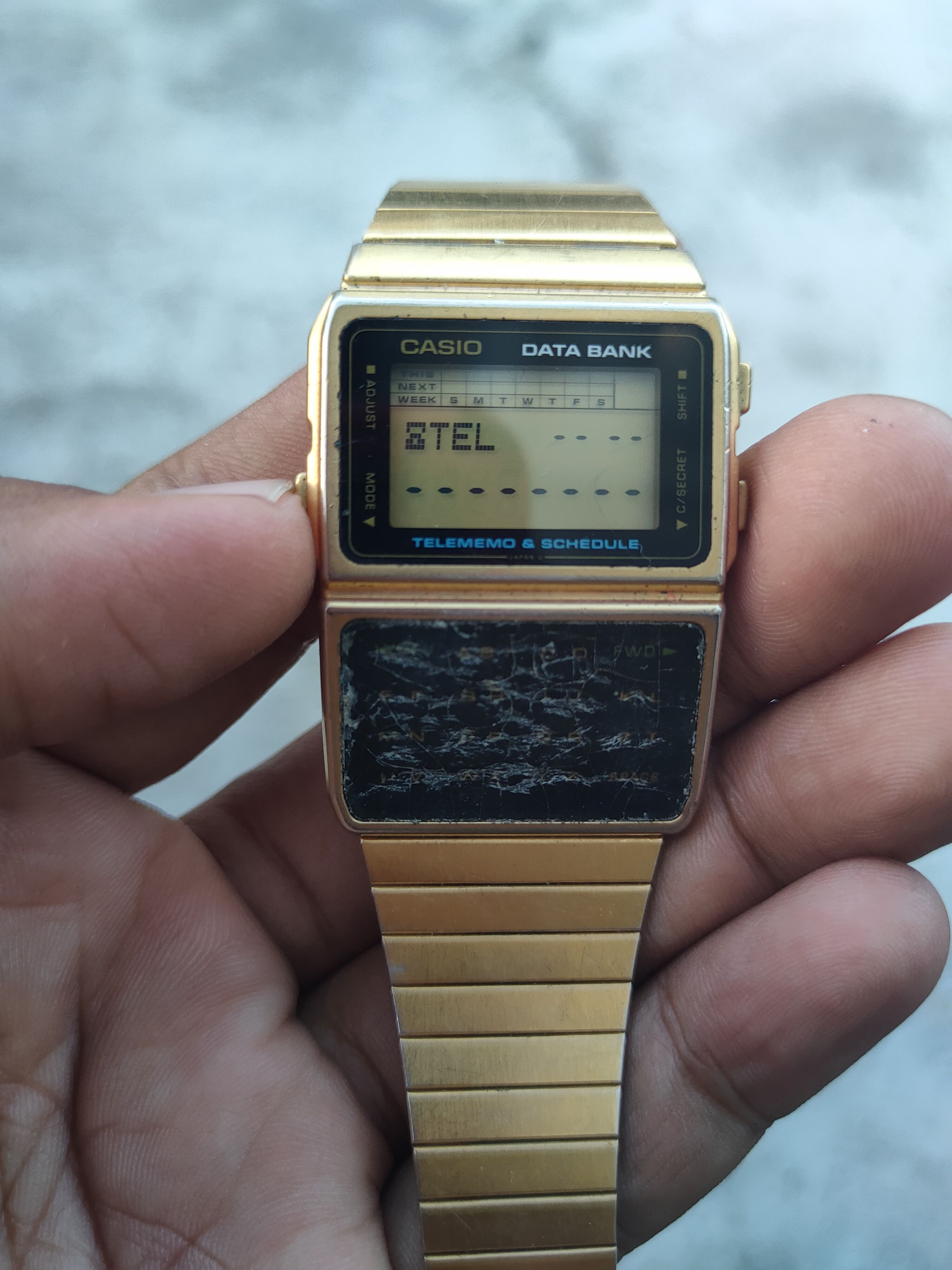 Casio Casio Data Bank DBC610 worn gold watch japan Size ONE SIZE - 14 Thumbnail