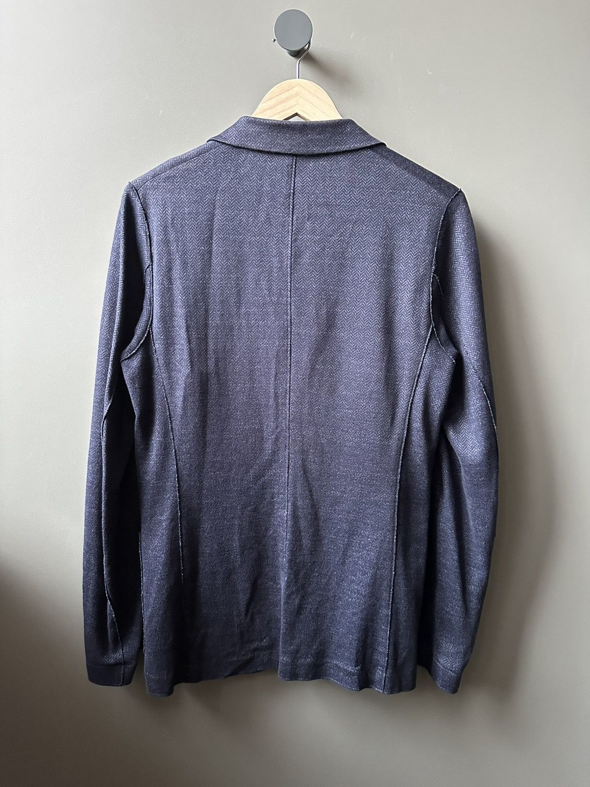 Harris Wharf London Harris Wharf London Linen Herringbone Blazer Size 46 Size 46R - 6 Thumbnail