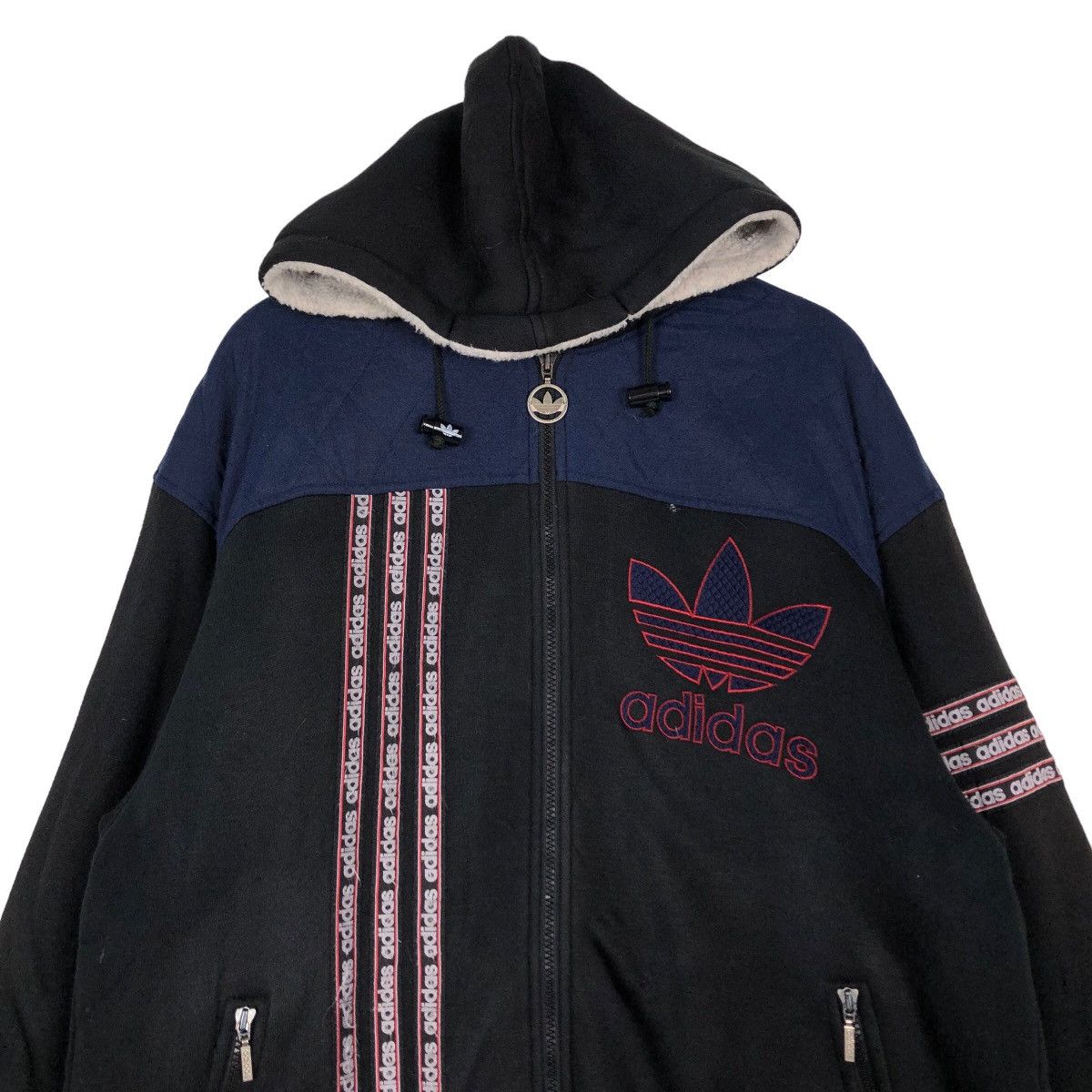 Adidas 🔥Vintage Adidas Multi Colour Block Zipper Jacket Big Logo Size US M / EU 48-50 / 2 - 3 Thumbnail