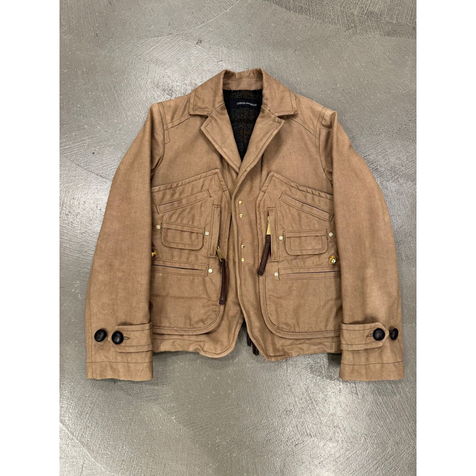 Dsquared2 A/W2006 Dsquared2 metal wire multi pocket jacket Size US M / EU 48-50 / 2 - 1 Thumbnail
