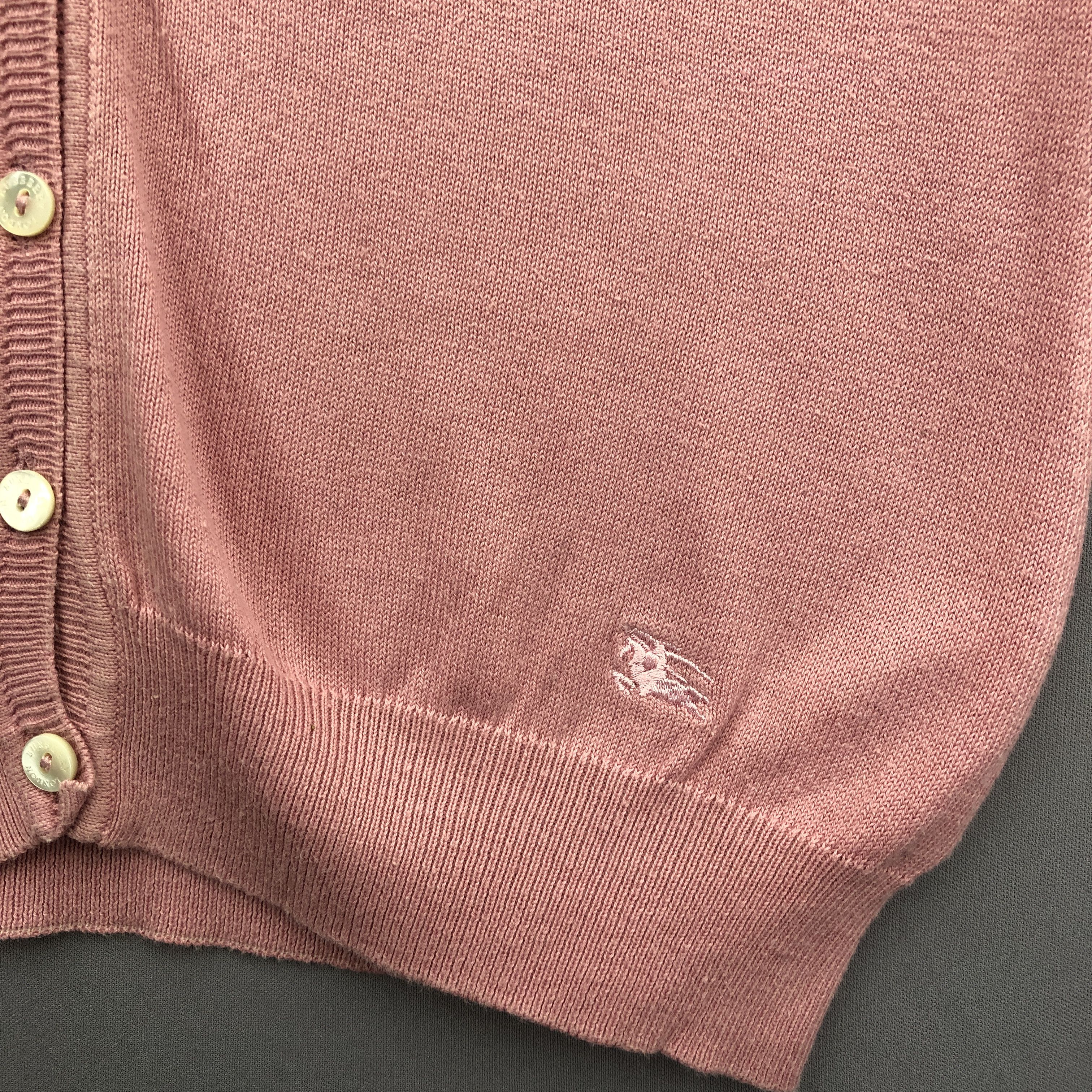 Burberry × Vintage Vintage Y2K Burberry Knit Cardigan Sweater Sweatshirt Size S / US 4 / IT 40 - 4 Thumbnail