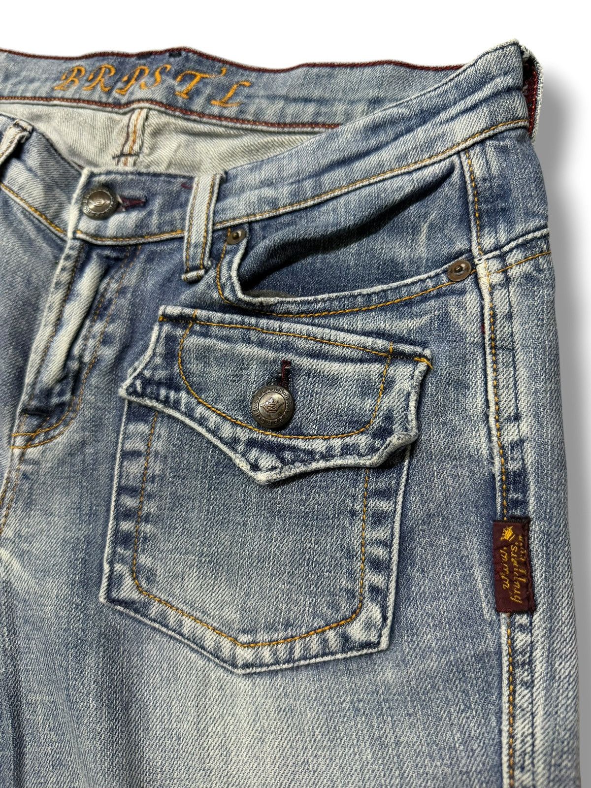 Japanese Brand Vintage Brappers Japan Denim Jeans | Y2K Bootcut Flare | W30 Size 30" / US 8 / IT 44 - 8 Thumbnail