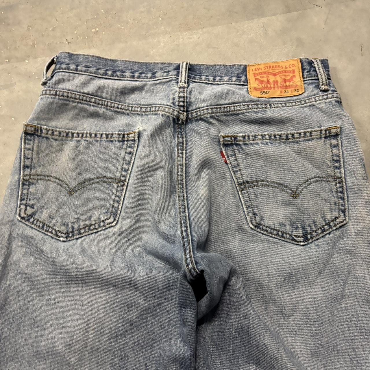 Levi's × Vintage Crazy Vintage Y2K/2000s Grunge Faded Light Wash Levi’s Denim Jeans! Size US 33 - 7 Thumbnail