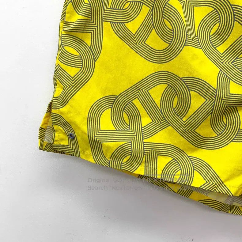 Hermes Hermes Yellow pig nose buckle drawstring, casual shorts Size 24" / US 00 / IT 34 - 4 Thumbnail