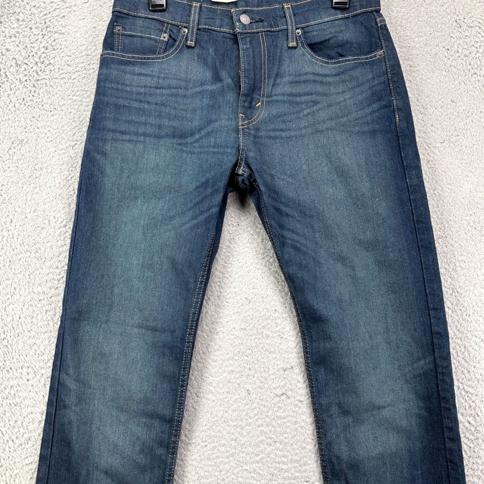Levi's Levi's 502 Jeans Men Tapered Leg 30X30 Blue Distressed Red Tab 5 Pocket Denim NEW Size US 30 / EU 46 - 3 Thumbnail