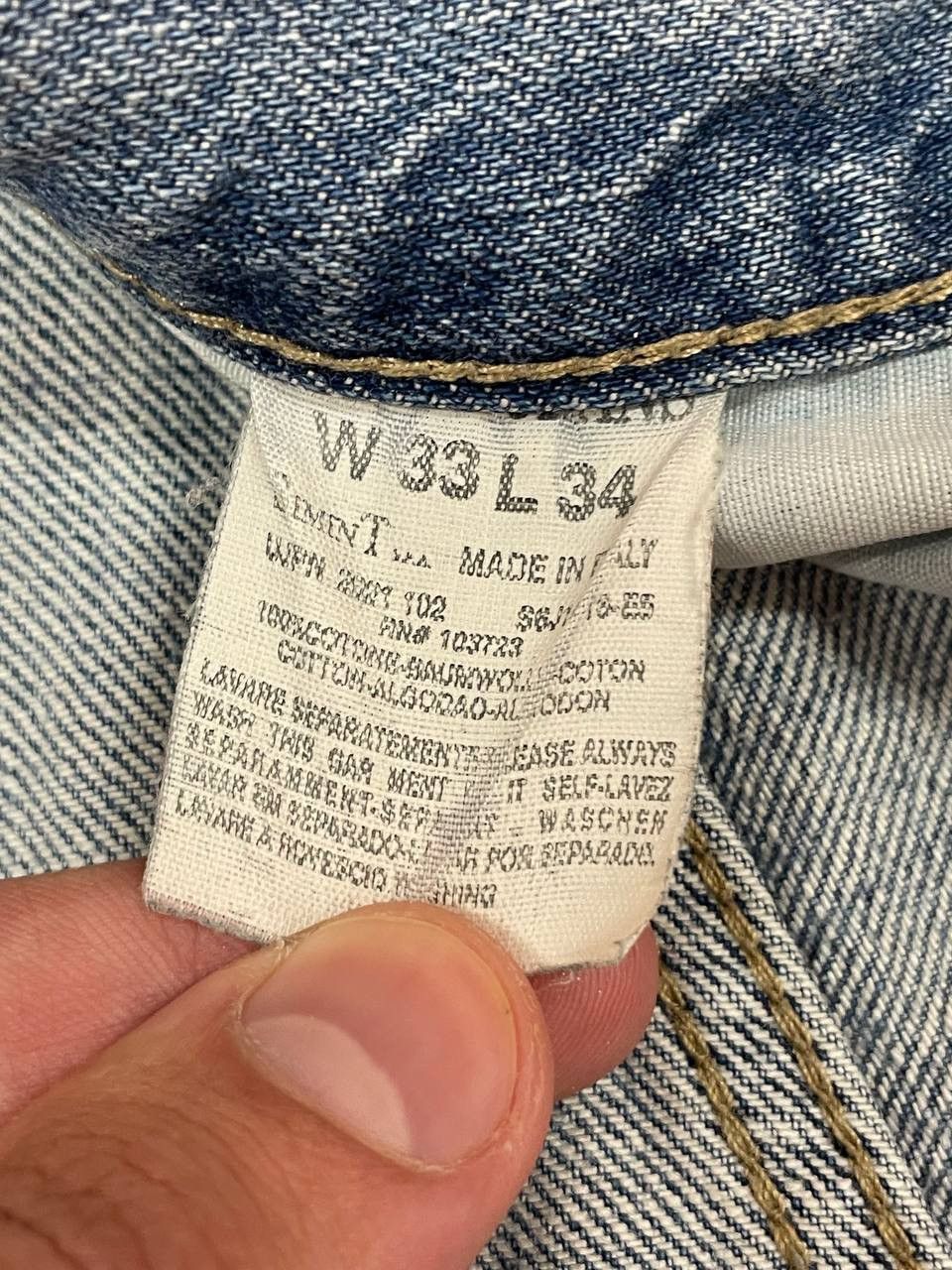 Armani Deconstruct Vintage Armani Jeans Rare Design Size US 33 - 15 Thumbnail