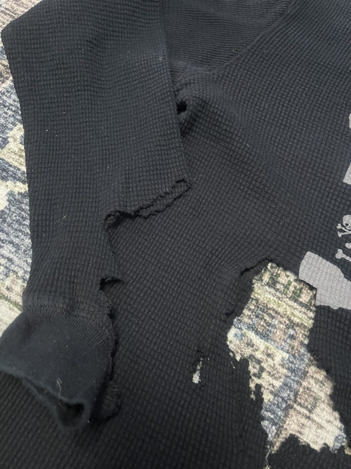Stussy × Vintage VTG DISTRESSED STUSSY WAFER THERMAL KNIT UNITY IS OUR FORCE Size US M / EU 48-50 / 2 - 3 Thumbnail
