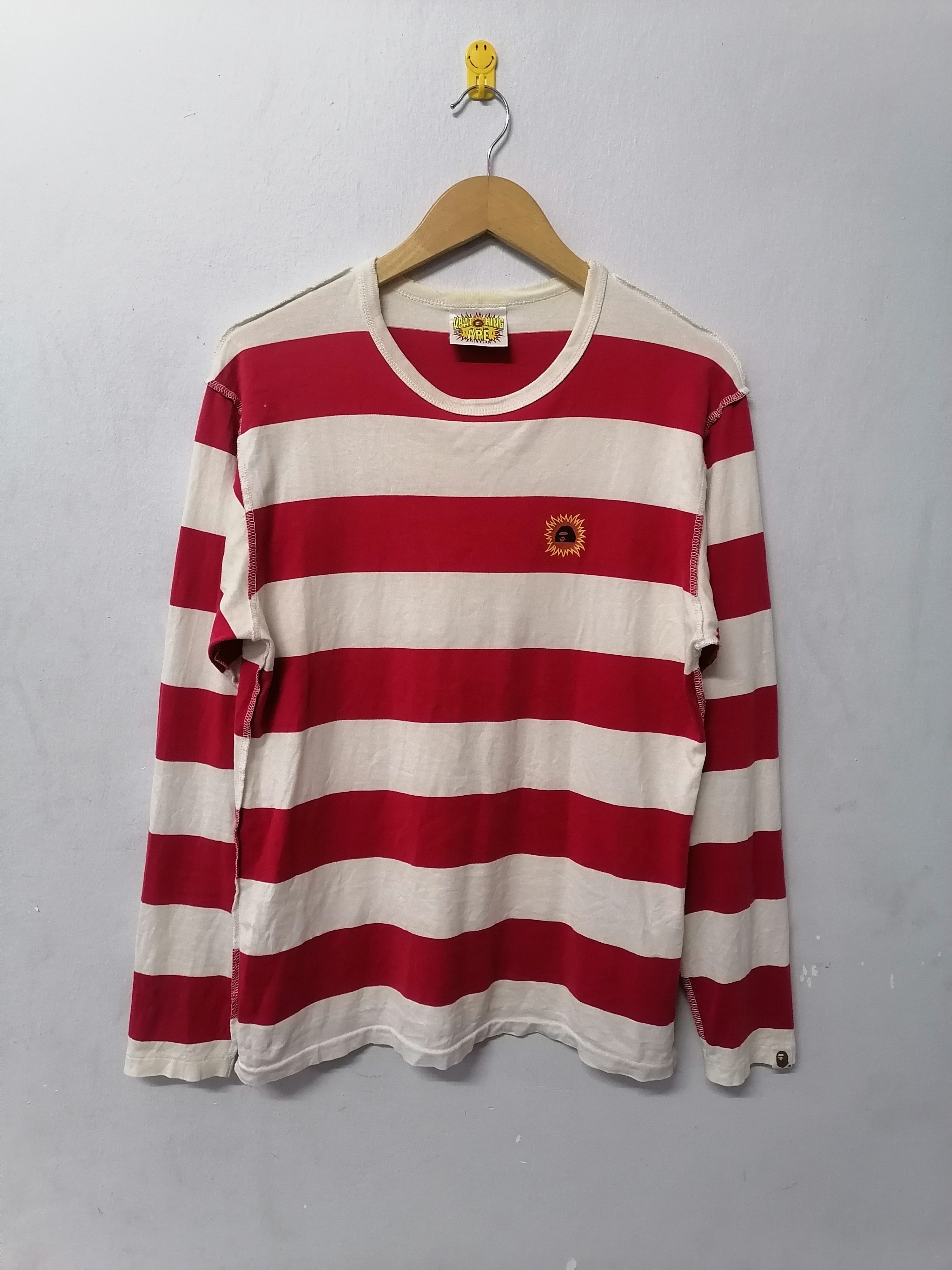 Bape A Bathing Ape "Where's Waldo" Ape Head Sunrise Stripe Tee Size US M / EU 48-50 / 2 - 1 Thumbnail