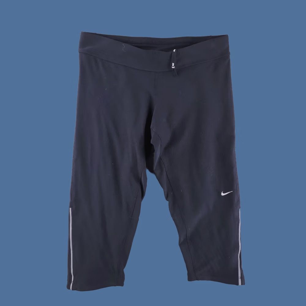 Nike Nike Shorts Womens M Black Capri Filament Dri-Fit Running Knee Capris Mens? Womens Size 32" / US 10 / IT 46 - 1 Thumbnail