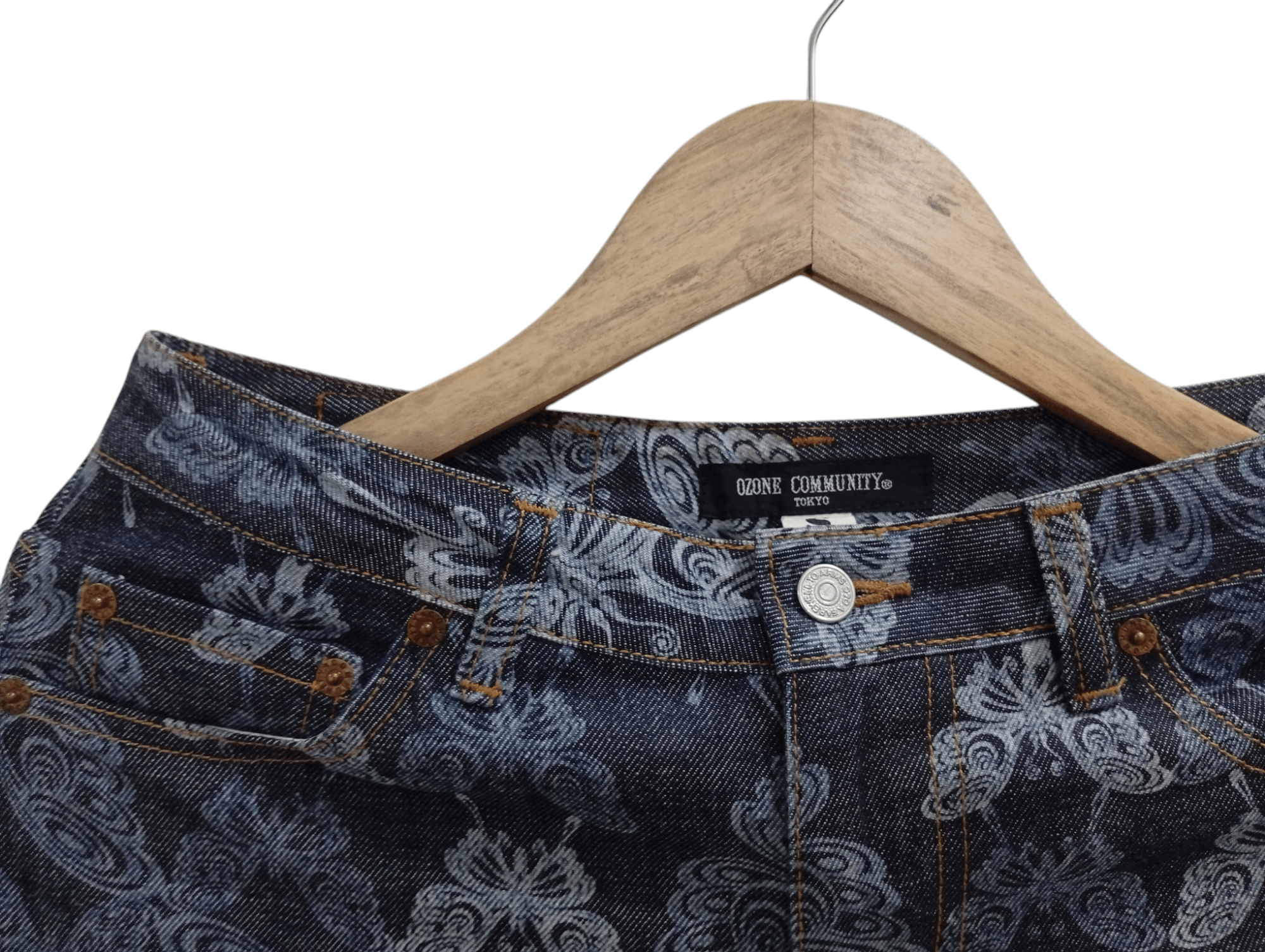 Japanese Brand × Vintage 🔥🔥Ozone Community Full Print Butterfly Motif Pants Jeans Size US 28 / EU 44 - 17 Thumbnail