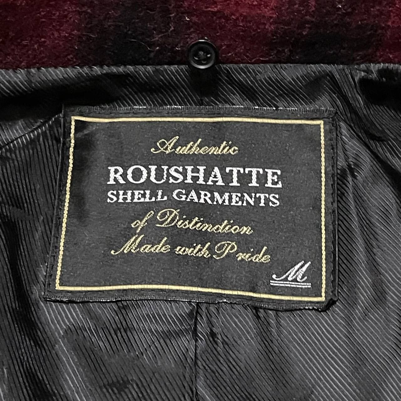 Japanese Brand Vintage Roushatte Shadow Plaid Wool Rider Jacket Size US M / EU 48-50 / 2 - 6 Thumbnail