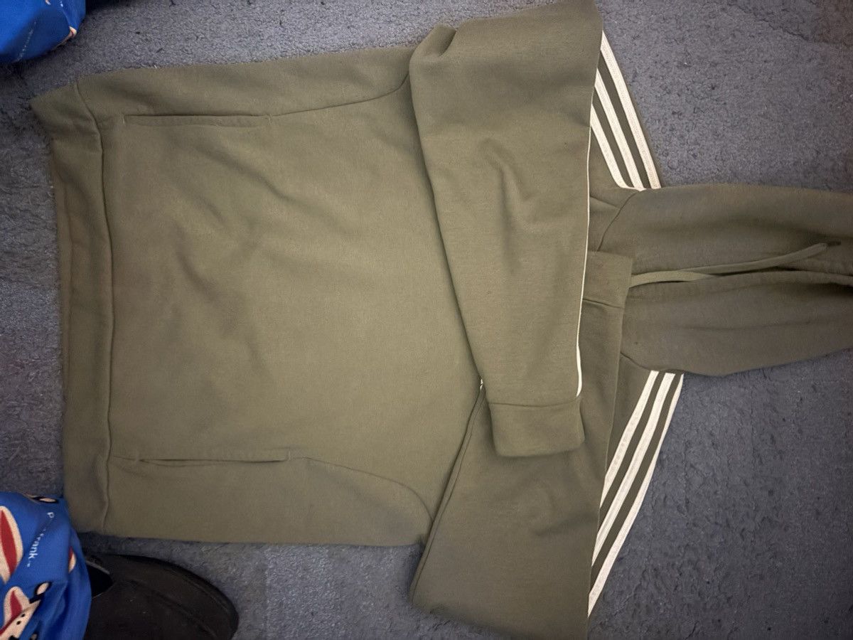 Adidas Olive Green Adidas Hoodie Size US L / EU 52-54 / 3 - 2 Thumbnail