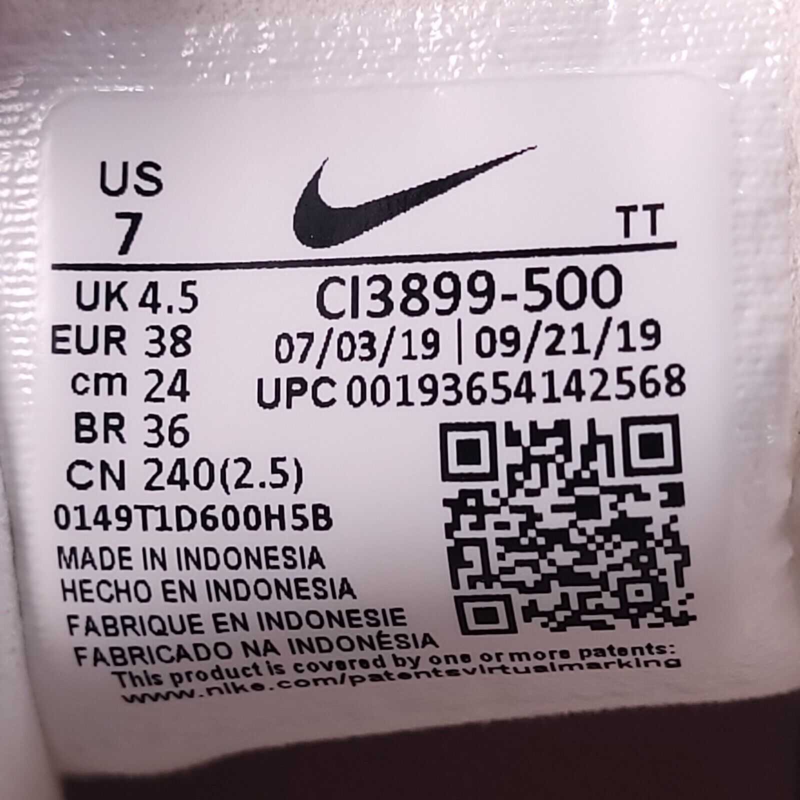 Nike Nike Air Max 270 React Shoe Womens Size 7 CI3899-500 Pink Size US 7 / IT 37 - 8 Thumbnail