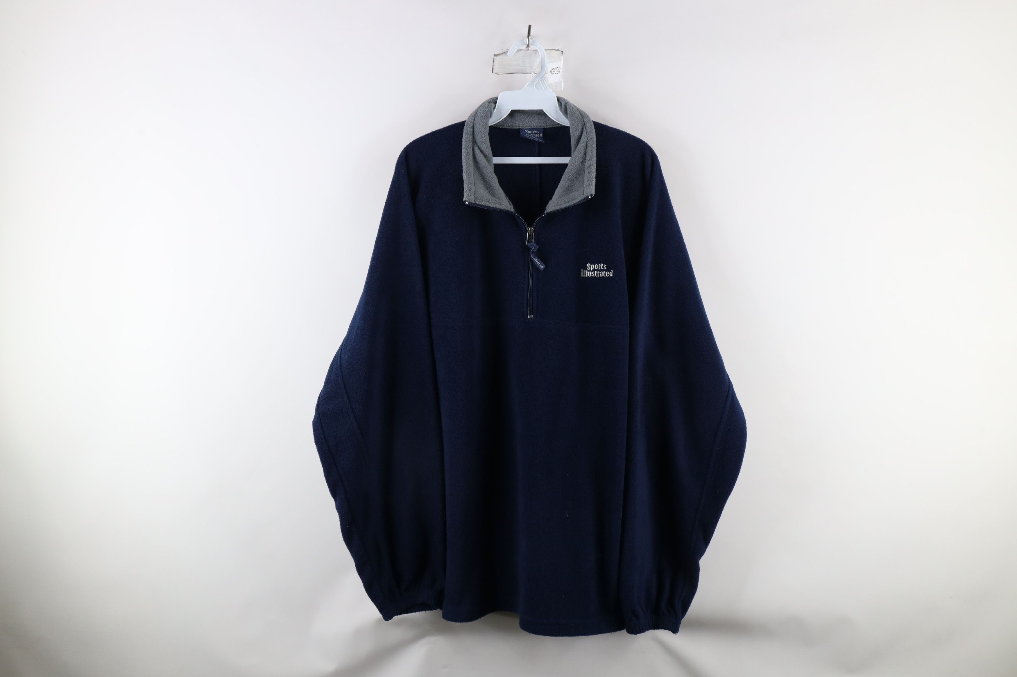 Vintage Vintage Sports Illustrated Spell Out Half Zip Fleece Sweater Size US XL / EU 56 / 4 - 1 Thumbnail