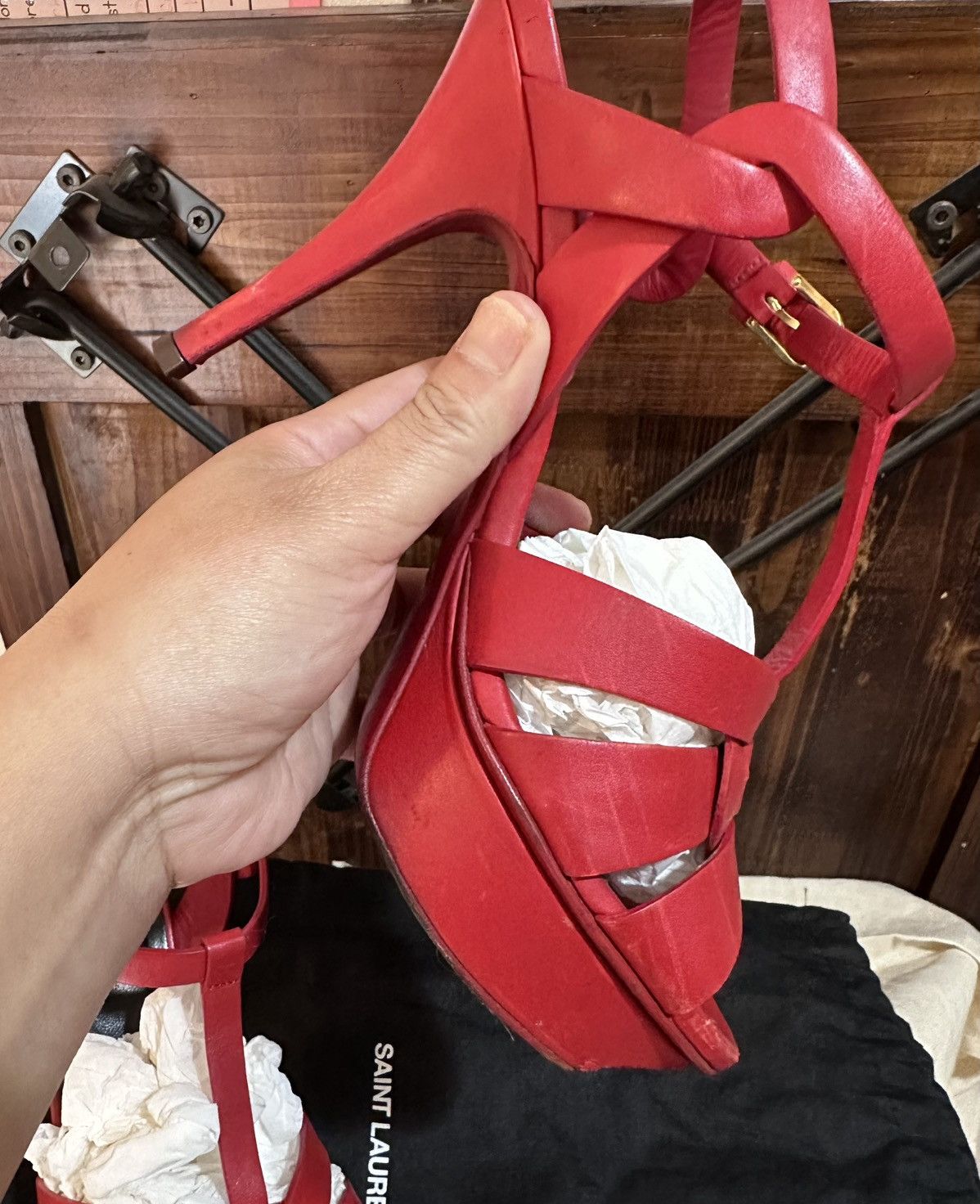 Saint Laurent Paris YSL TRIBUTE PUMPS / size 37/7 Size US 7 / IT 37 - 8 Thumbnail