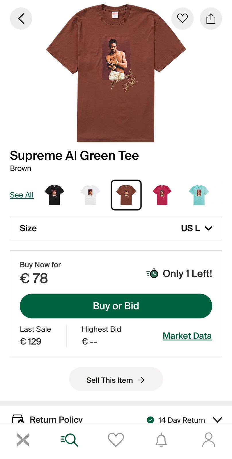Supreme Supreme Al Green Photo Tee Size US L / EU 52-54 / 3 - 4 Thumbnail