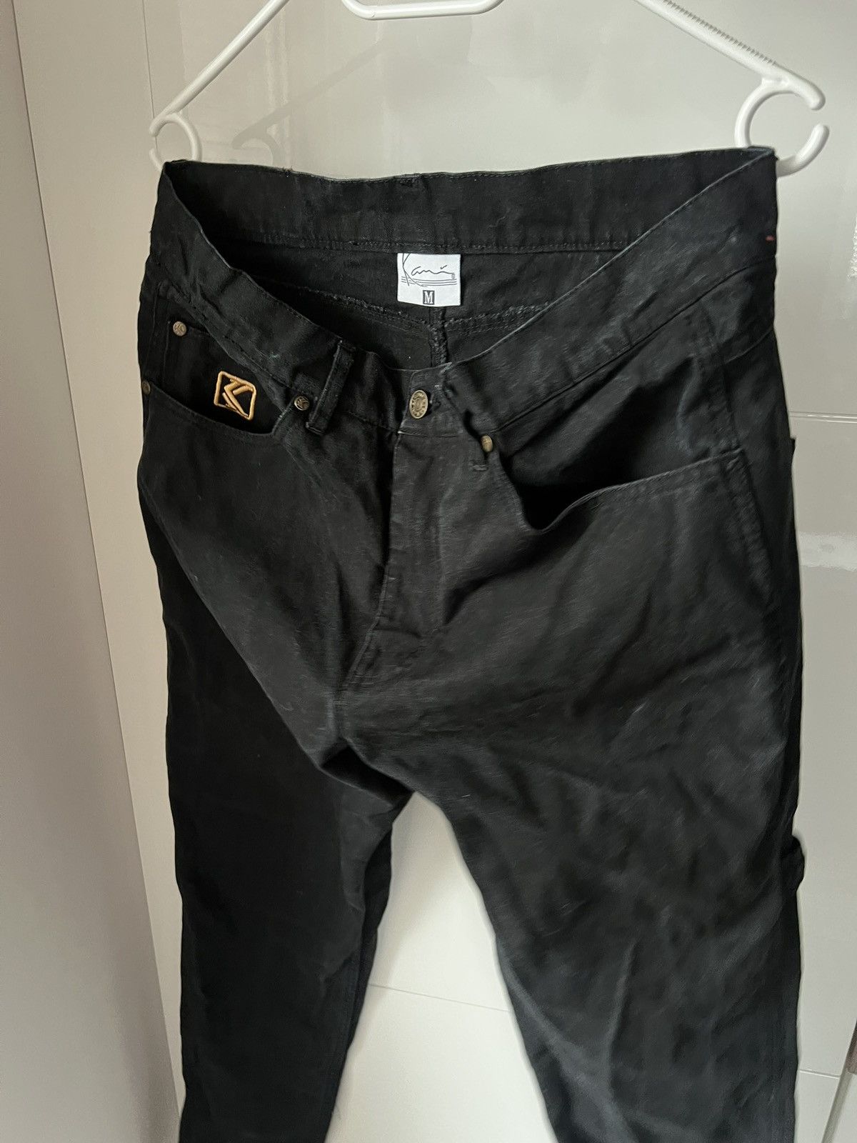 Karl Kani Karl Kani Embroidered Logo Rap Black Denim Unisex Jeans Size US 32 / EU 48 - 6 Thumbnail