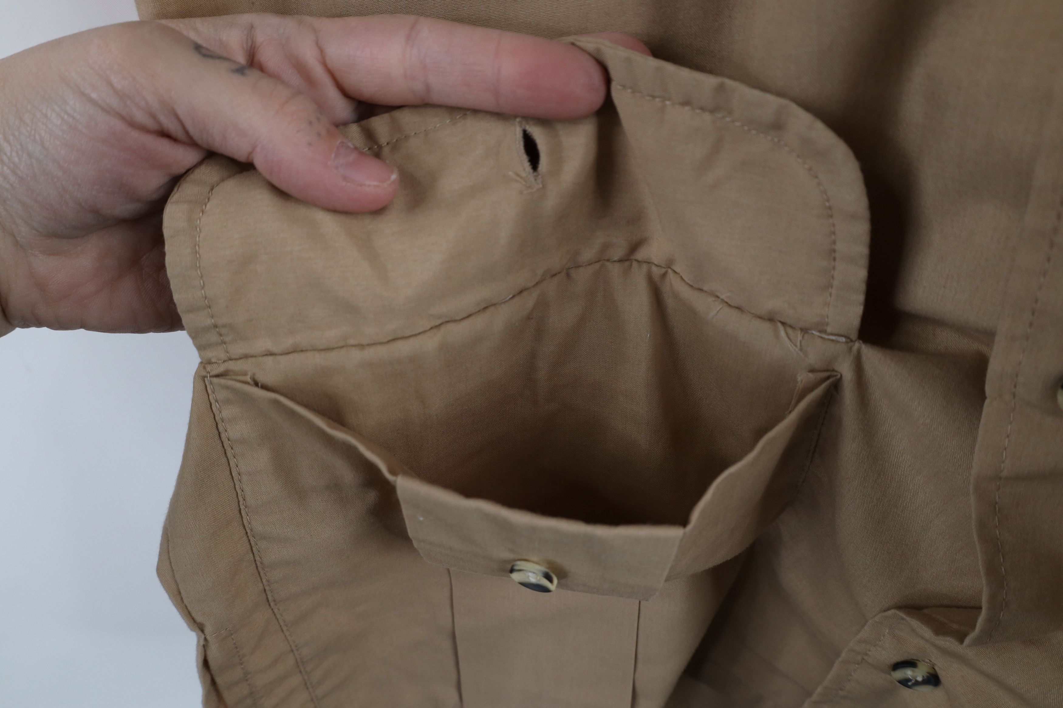 Vintage Vintage 90s Streetwear Military Safari Bush Button Shirt Size US S / EU 44-46 / 1 - 7 Thumbnail