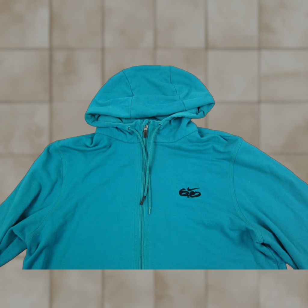 Nike Nike SB 6 Icon Hoodie Mens Large Blue Swoosh Sweatshirt Full Zip Up Logo 80s 90s Cotton Spandex Fleece Light Weight Gym Training Size US L / EU 52-54 / 3 - 1 Thumbnail