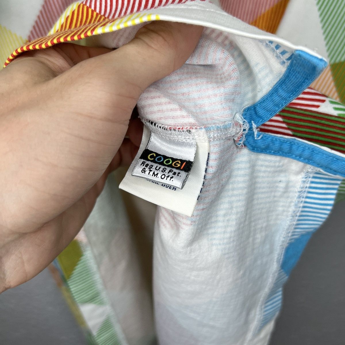 Coogi Coogi Polo Tshirt Tee Multicolor Colorful Argyle Retro Y2K Size US XL / EU 56 / 4 - 6 Thumbnail