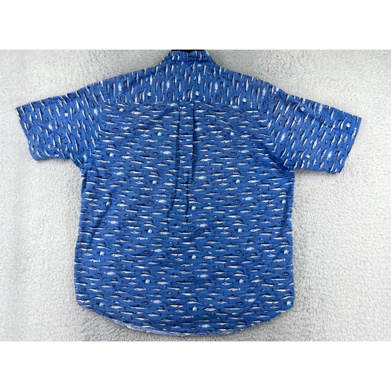 Nautica Nautica Shirt Mens Large Blue Game Fish All Over Print 100% Cotton Hawaiian Size US L / EU 52-54 / 3 - 2 Thumbnail