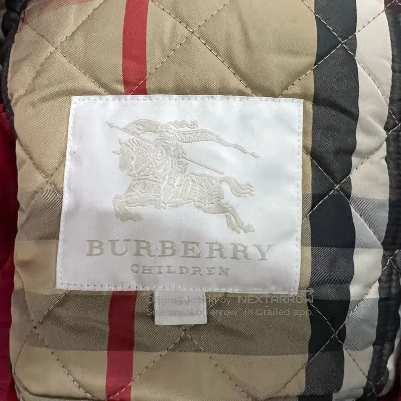 Burberry Burberry Red Quilted Cotton Jacket for Women. Size XXS / US 00 / IT 34 - 3 Thumbnail