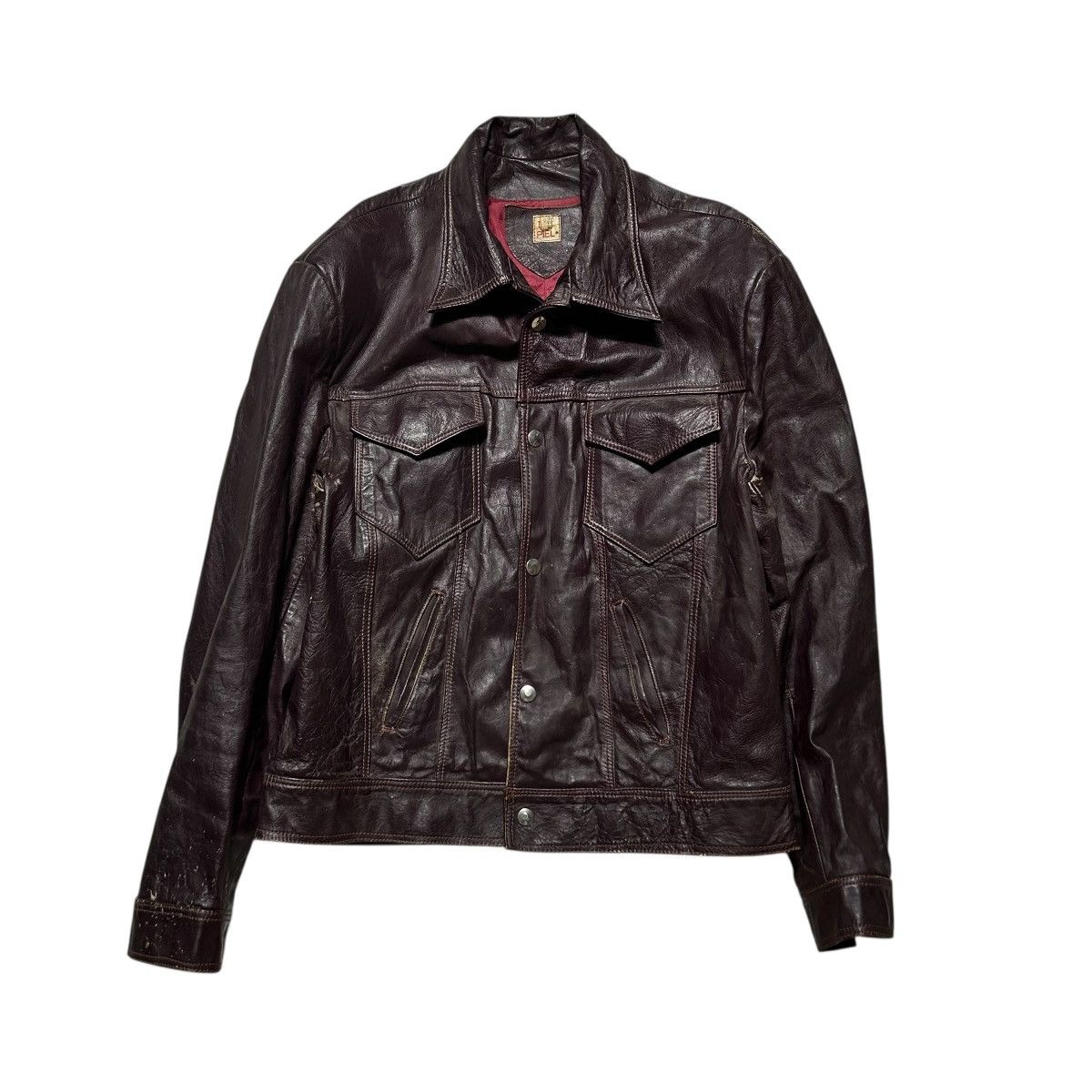 Vintage Vintage Leather Bomber Jacket Size US M / EU 48-50 / 2 - 1 Thumbnail