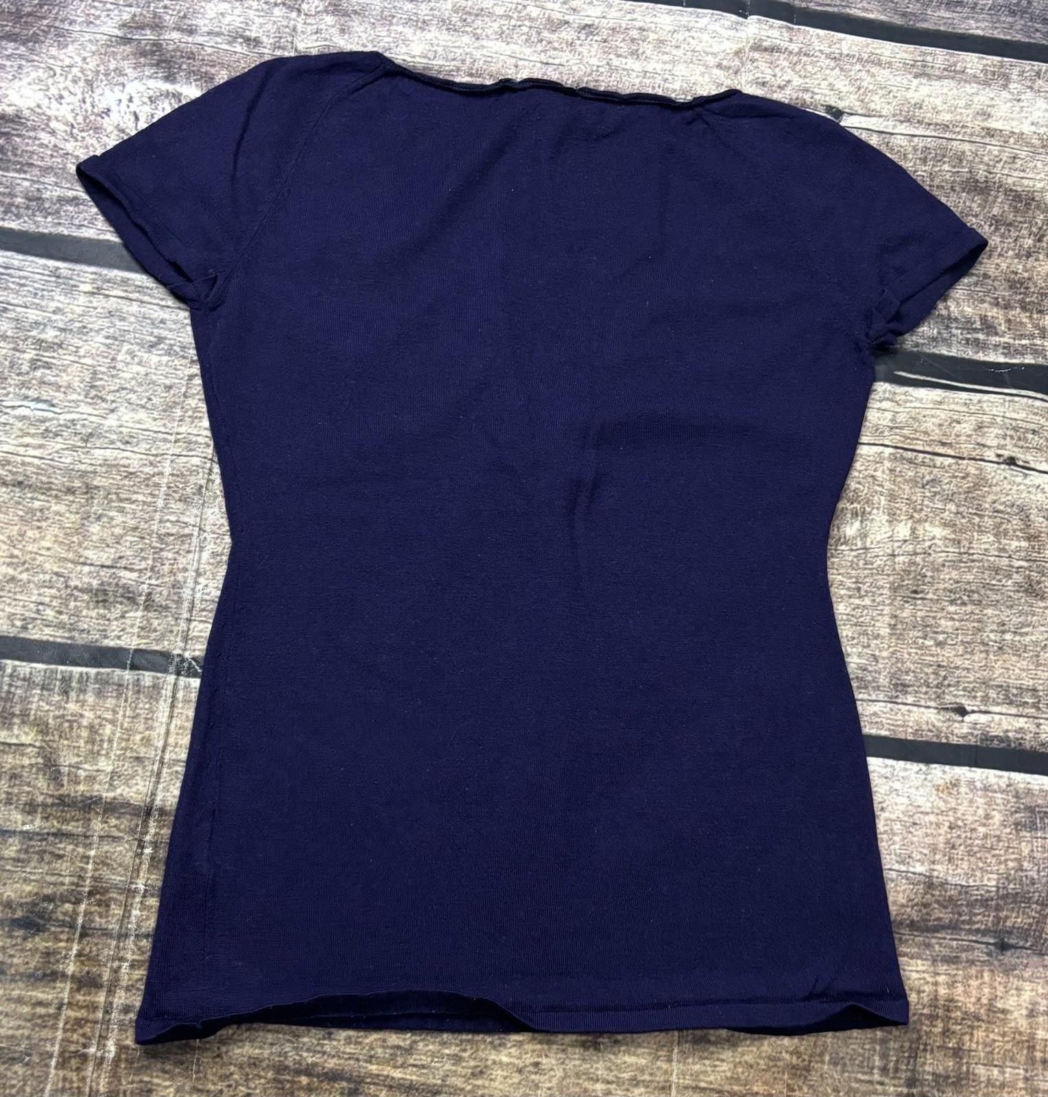 Gucci Gucci Top Womens Small Virgin Fleece Wool Ruched Scoop Neck Size S / US 4 / IT 40 - 4 Thumbnail