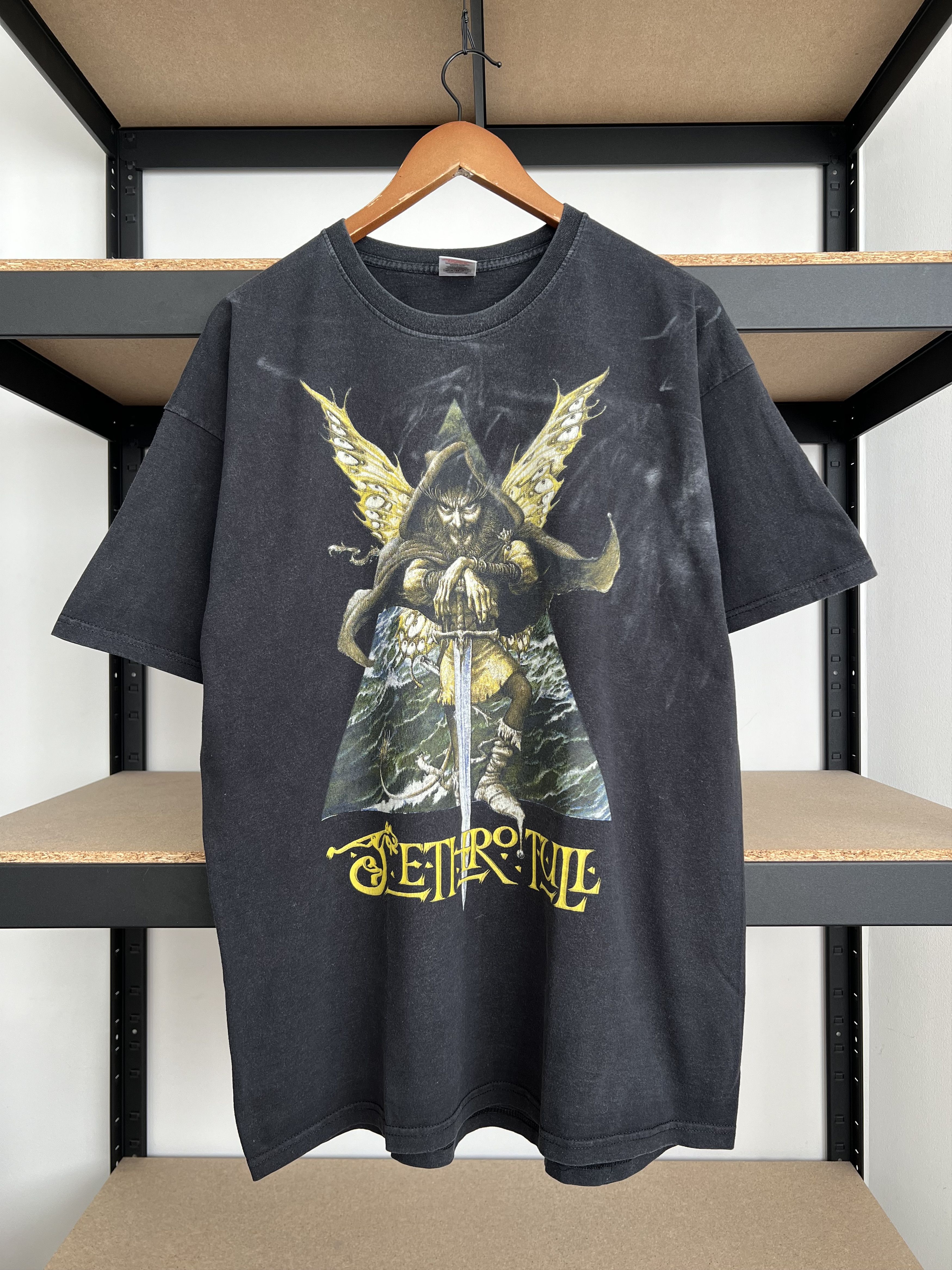 Vintage 2000s Jethro Tull Rock Band Black T-shirt