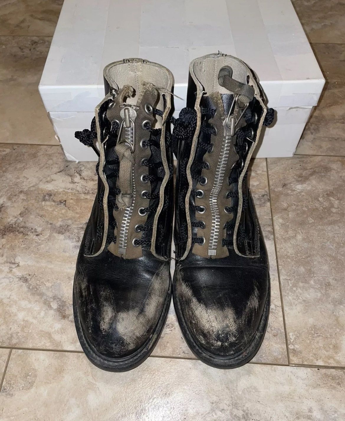 Undercover Undercover SS06 “T” Zip Studded Boots Black Size 10.5 Size US 10.5 / EU 43-44 - 2 Thumbnail
