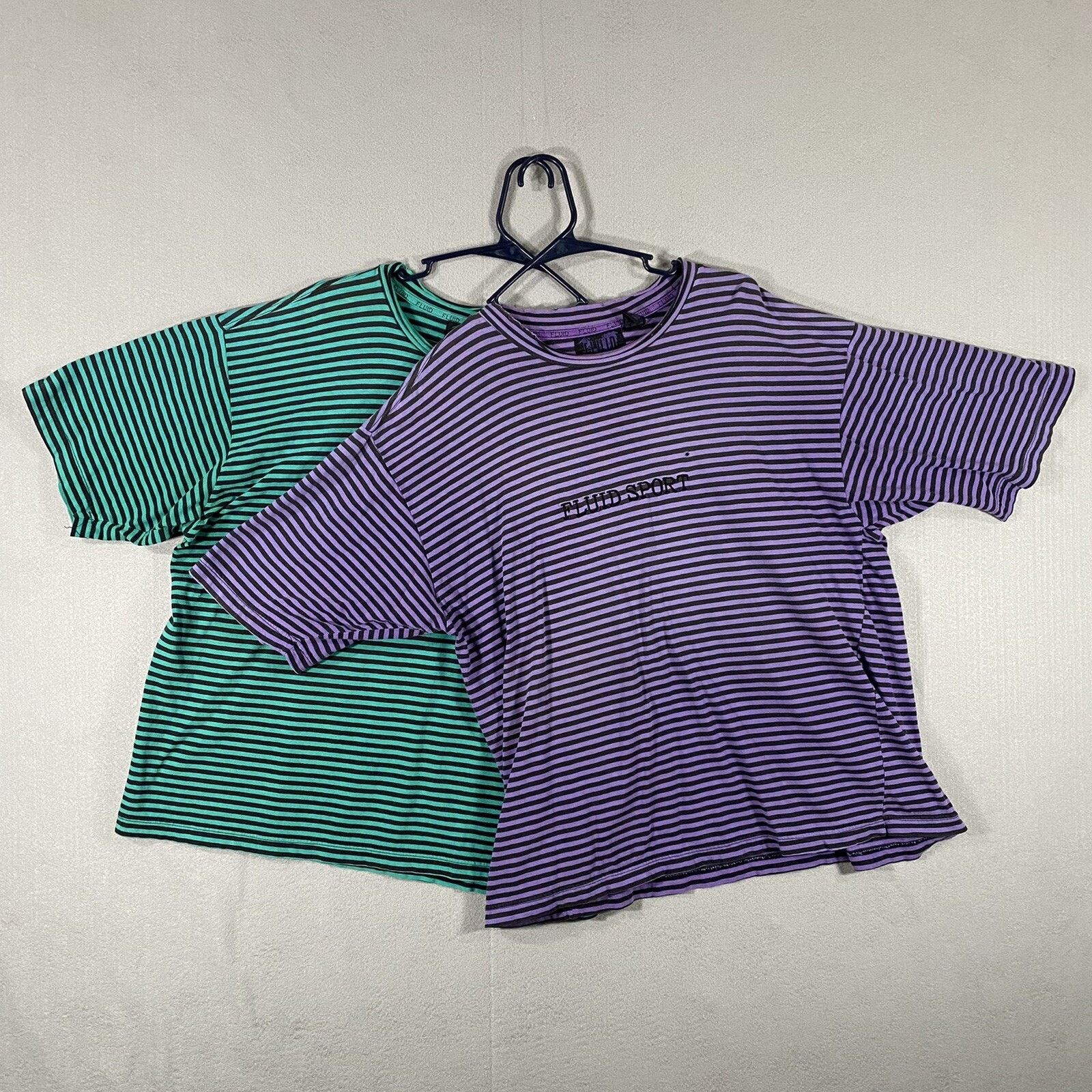 Other Vtg Fluid Sport Striped Distressed T Shirt USA Made Large Size US L / EU 52-54 / 3 - 1 Thumbnail