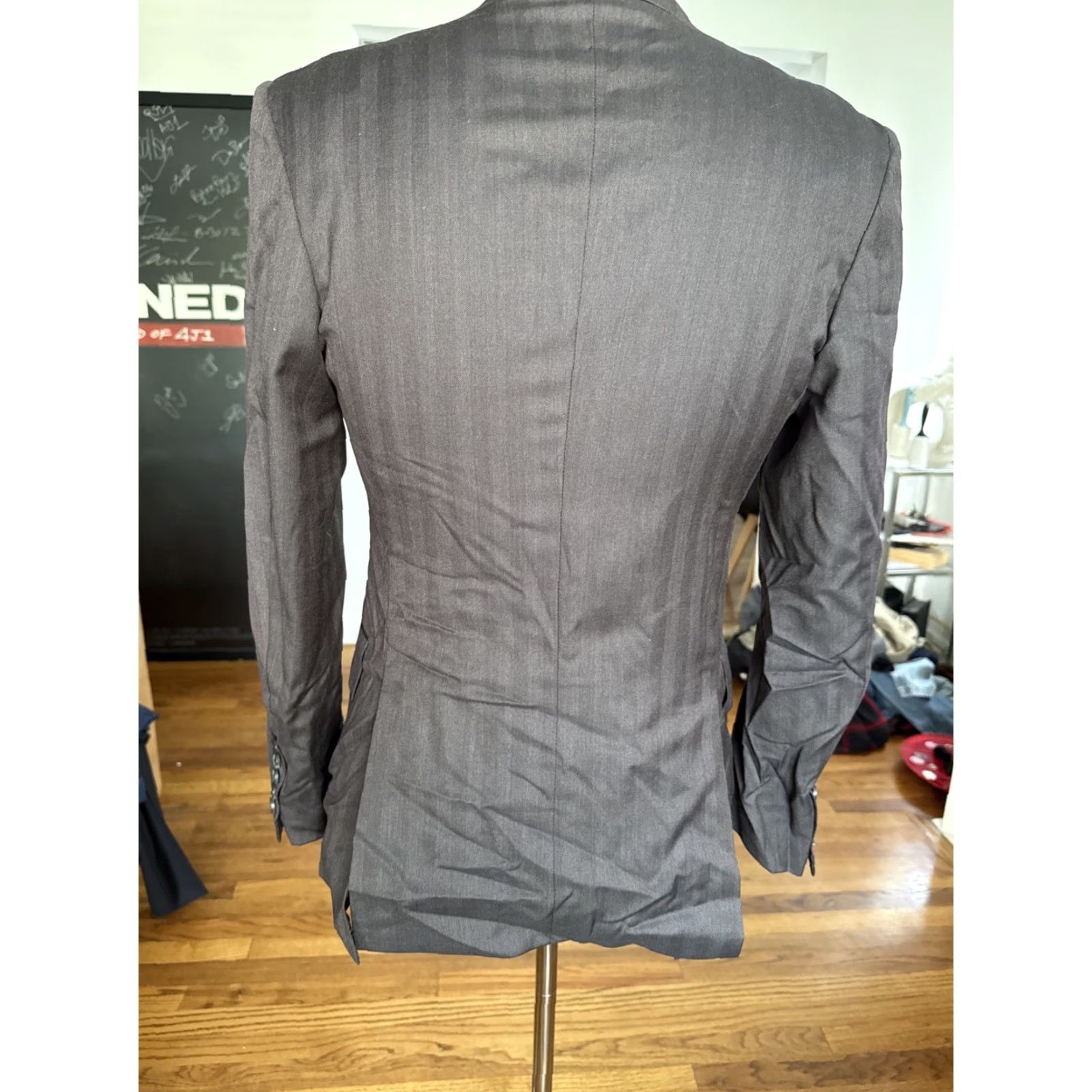 Vintage NEW Frere Brown Wool Mens Suit Blazer And Pants Sz 40 Size 40R - 7 Thumbnail