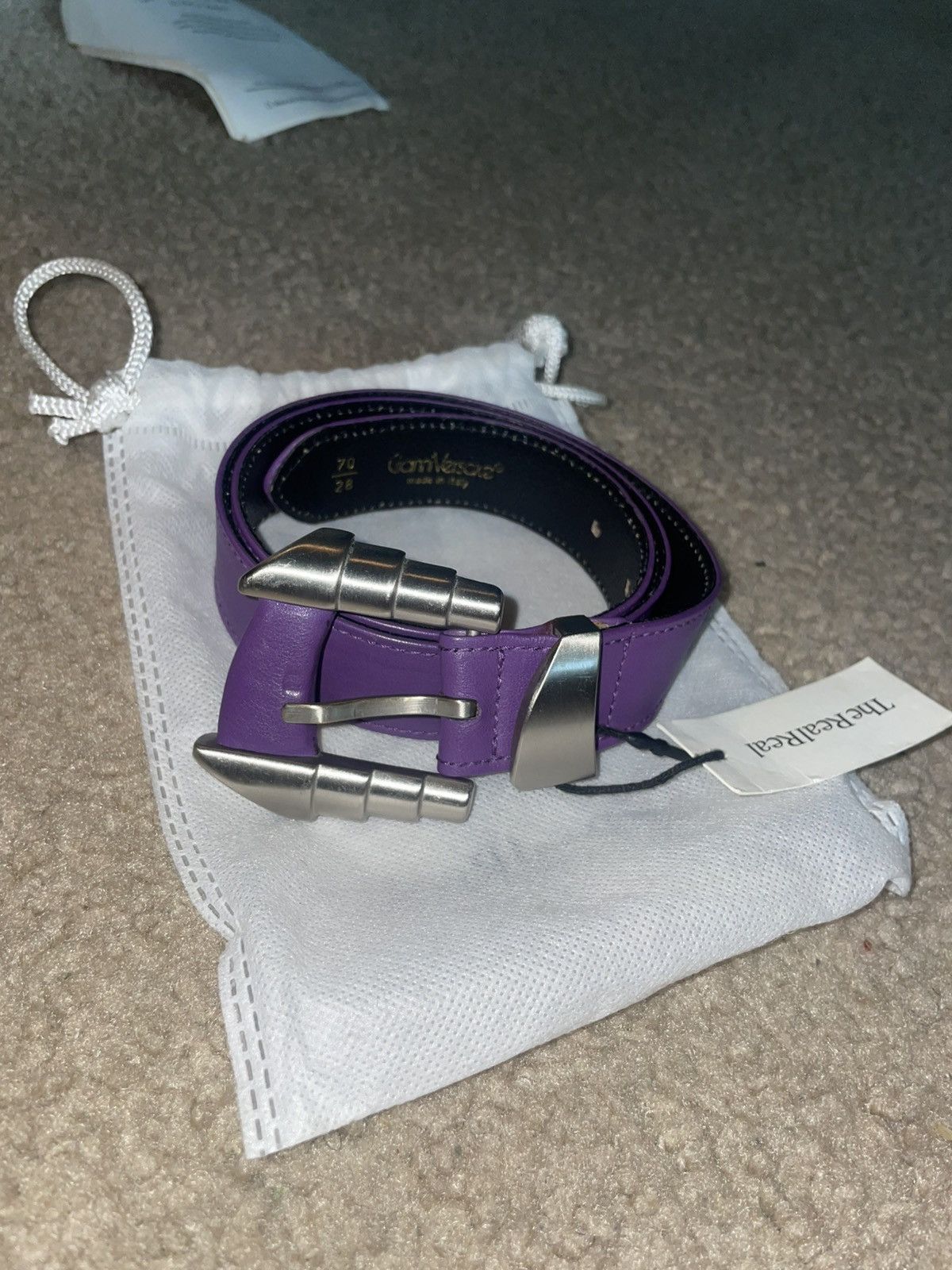 Versace Gianni Versace Vintage Purple Belt Size ONE SIZE - 1 Thumbnail