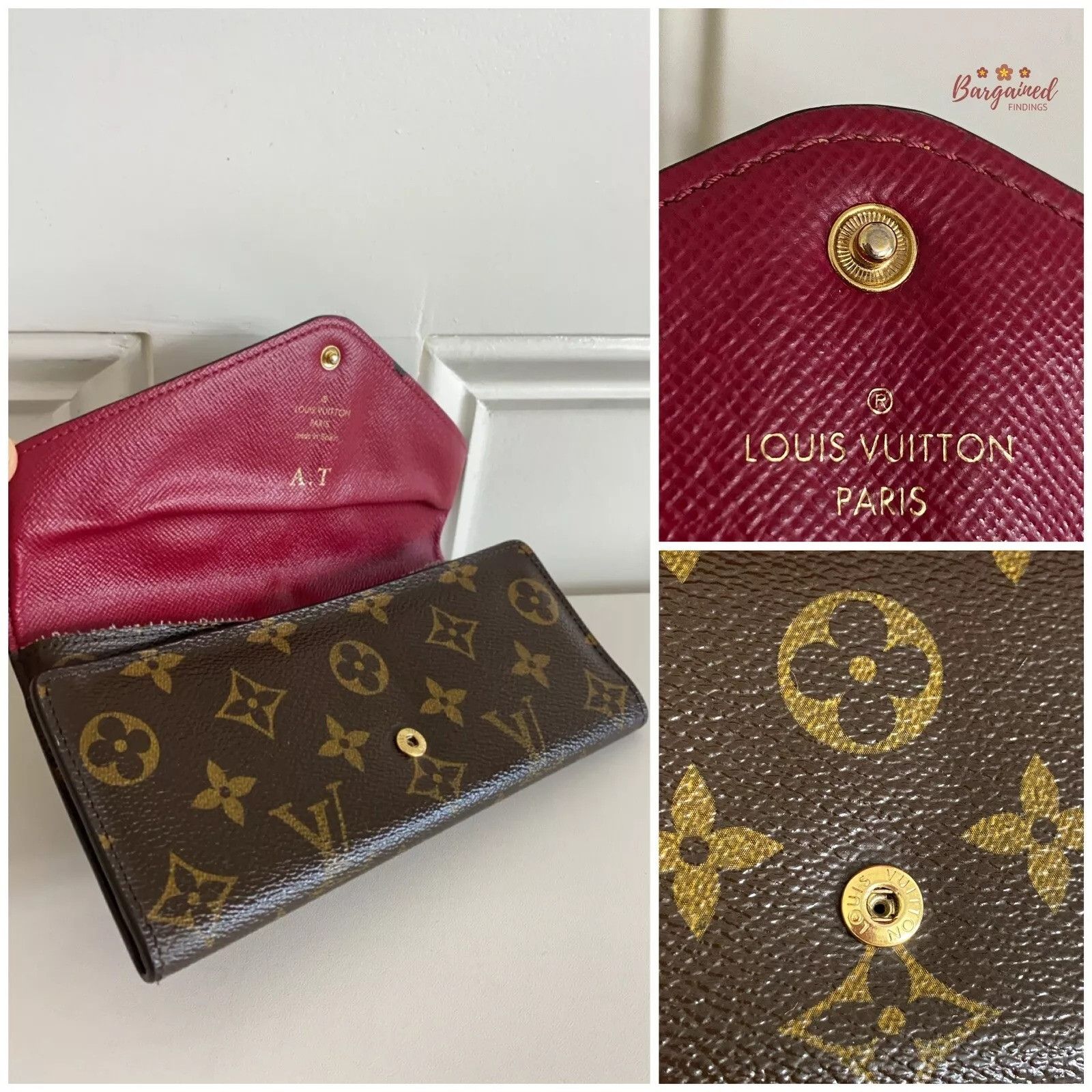 Louis Vuitton Louis Vuitton Monogram Leather CANVAS Josephine Long Wallet Size ONE SIZE - 8 Thumbnail