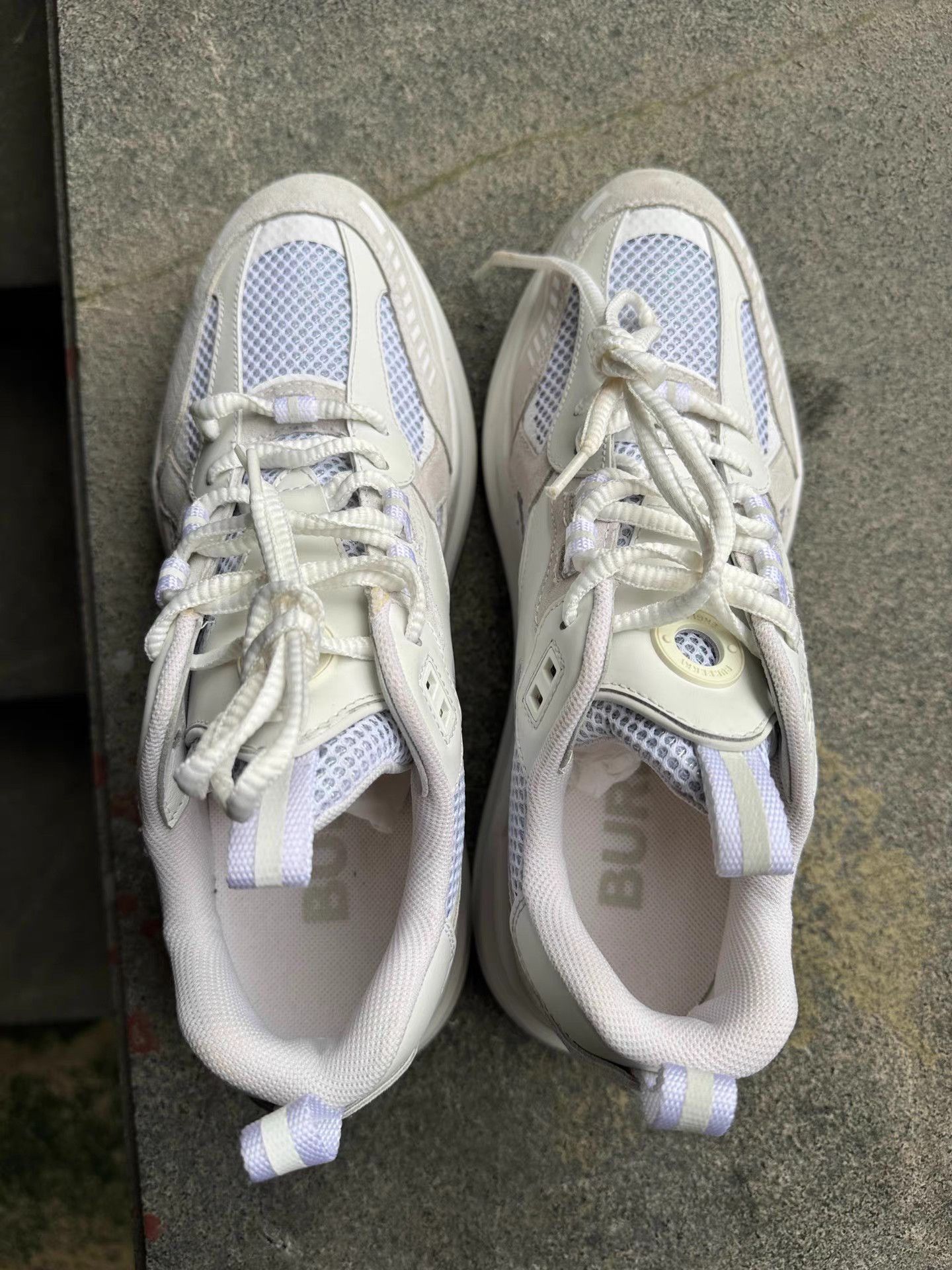 Burberry Burberry Men's White Lace-Up Casual Shoes K6 Size US 8 / EU 41 - 9 Thumbnail