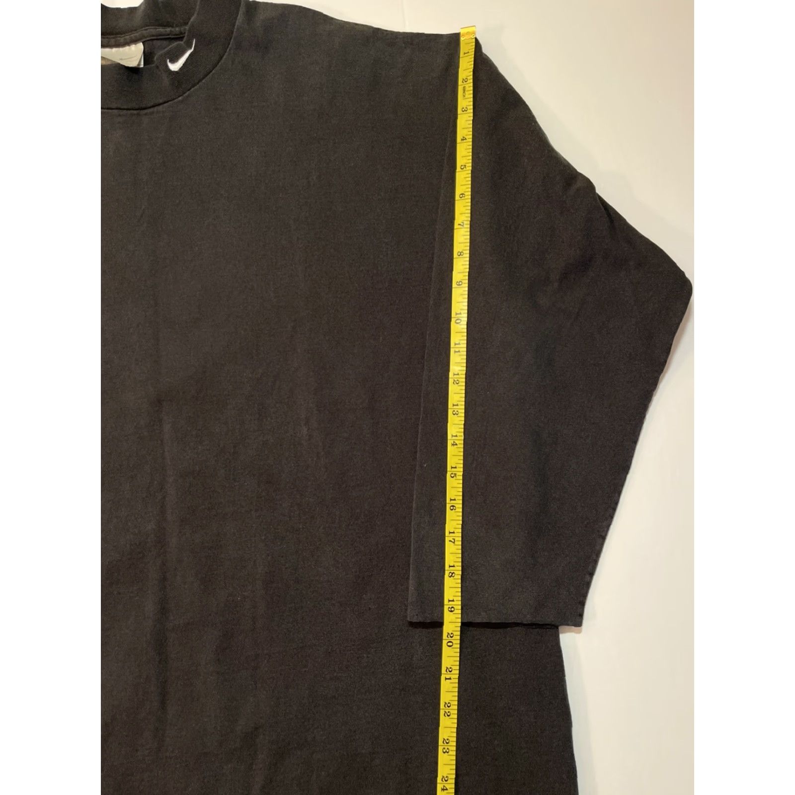 Nike VINTAGE Nike Shirt Long Sleeve Mens L Mock Neck 3/4 Sleeve Black Sportswear Nike Sportswear Regular Size US L / EU 52-54 / 3 - 7 Thumbnail
