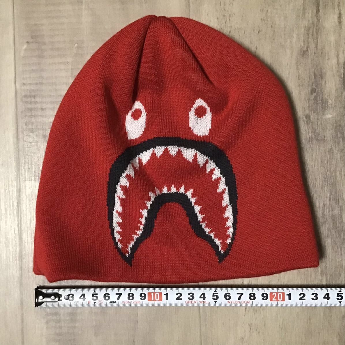 Bape BAPE Shark beanie knit cap red a bathing ape PONR Size ONE SIZE - 4 Thumbnail
