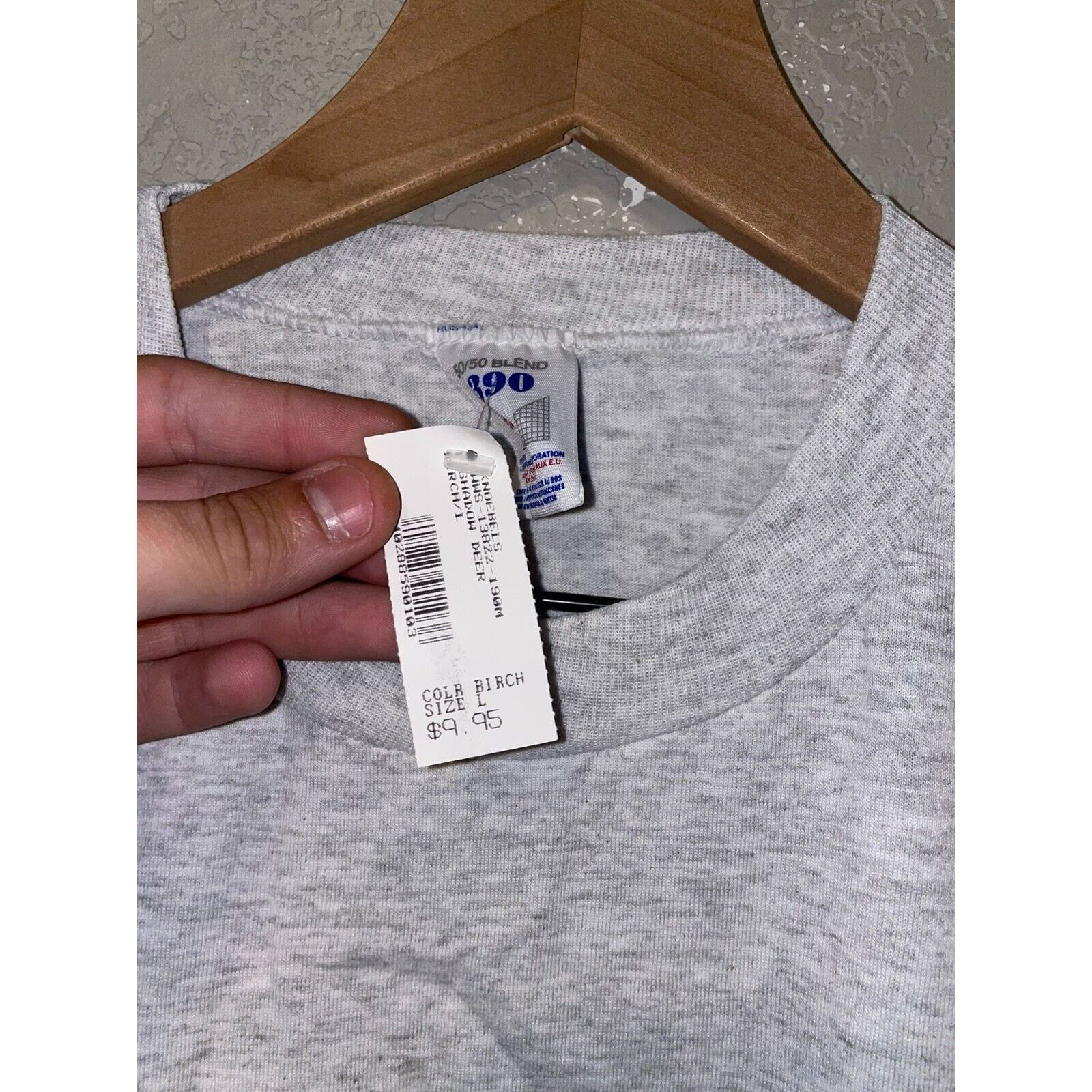 Jerzees 90s Elysburg PA Pennsylvania Knoebes Shadow Deer Shirt VTG L Size US L / EU 52-54 / 3 - 9 Thumbnail